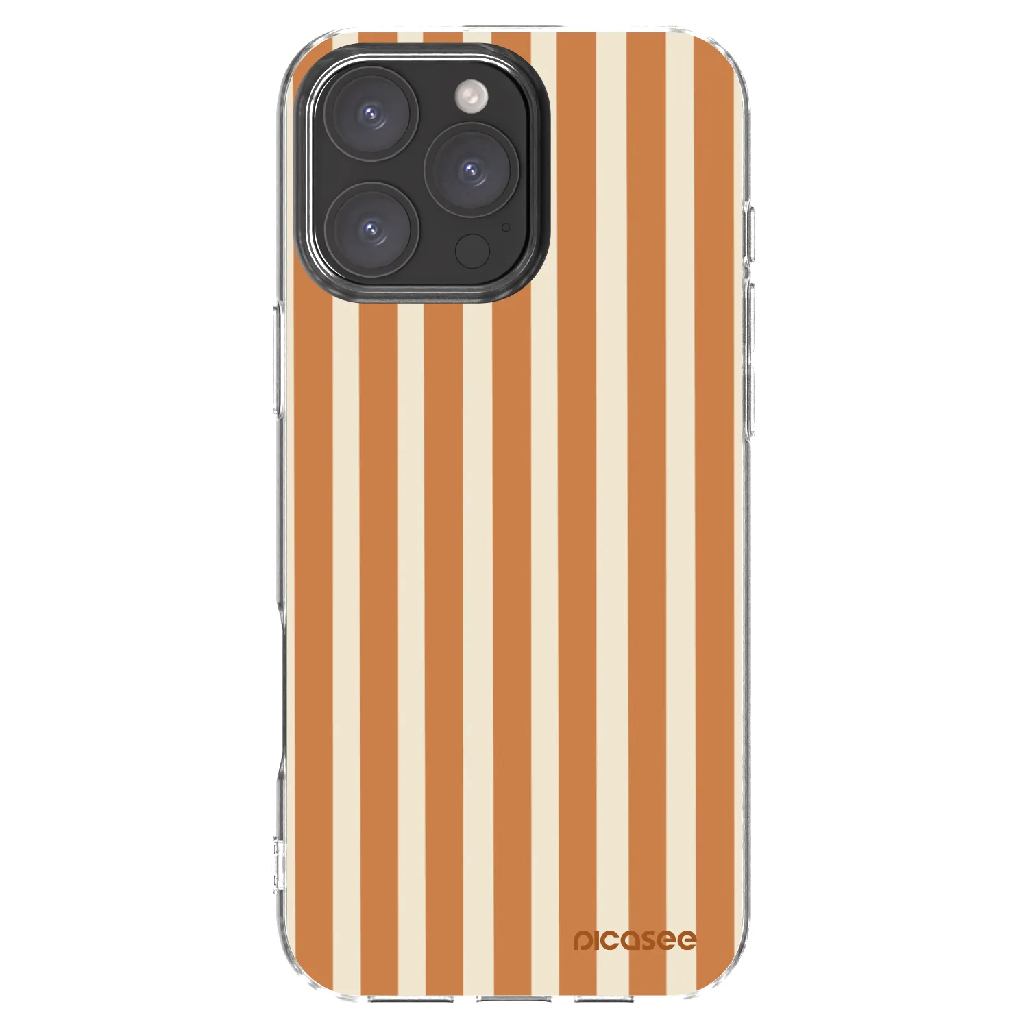 Picasee διαφανής θήκη σιλικόνης Apple iPhone 16 Pro Max - Orange lines