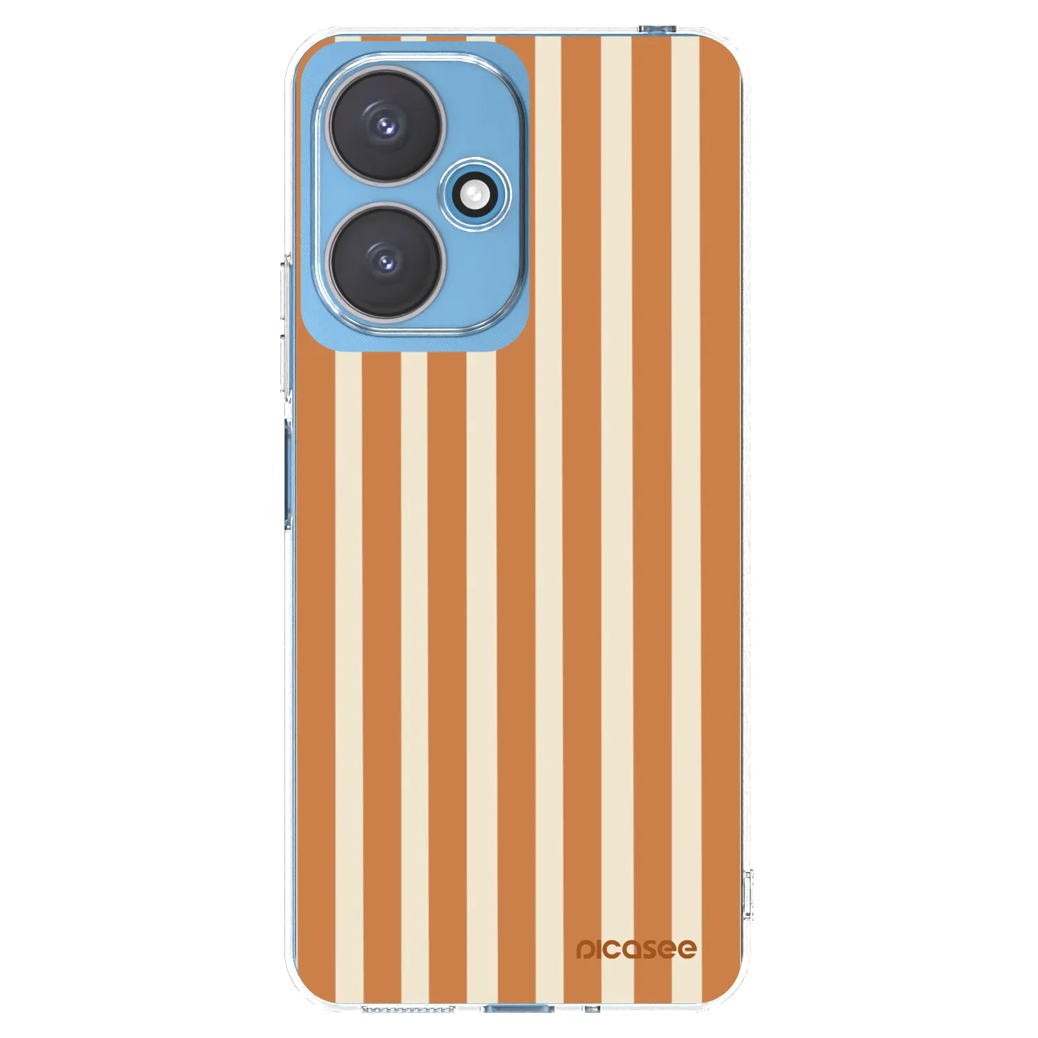 Picasee διαφανής θήκη σιλικόνης Xiaomi Redmi 13C 5G - Orange lines