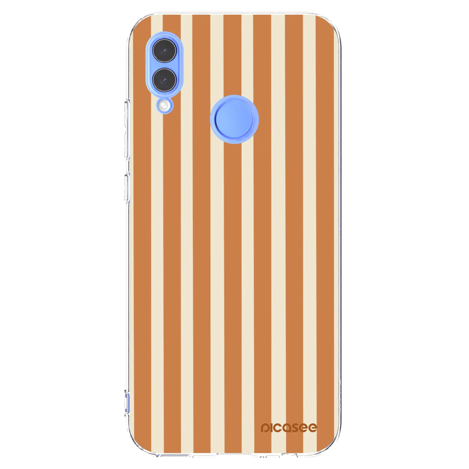 Picasee διαφανής θήκη σιλικόνης Honor 10 Lite - Orange lines