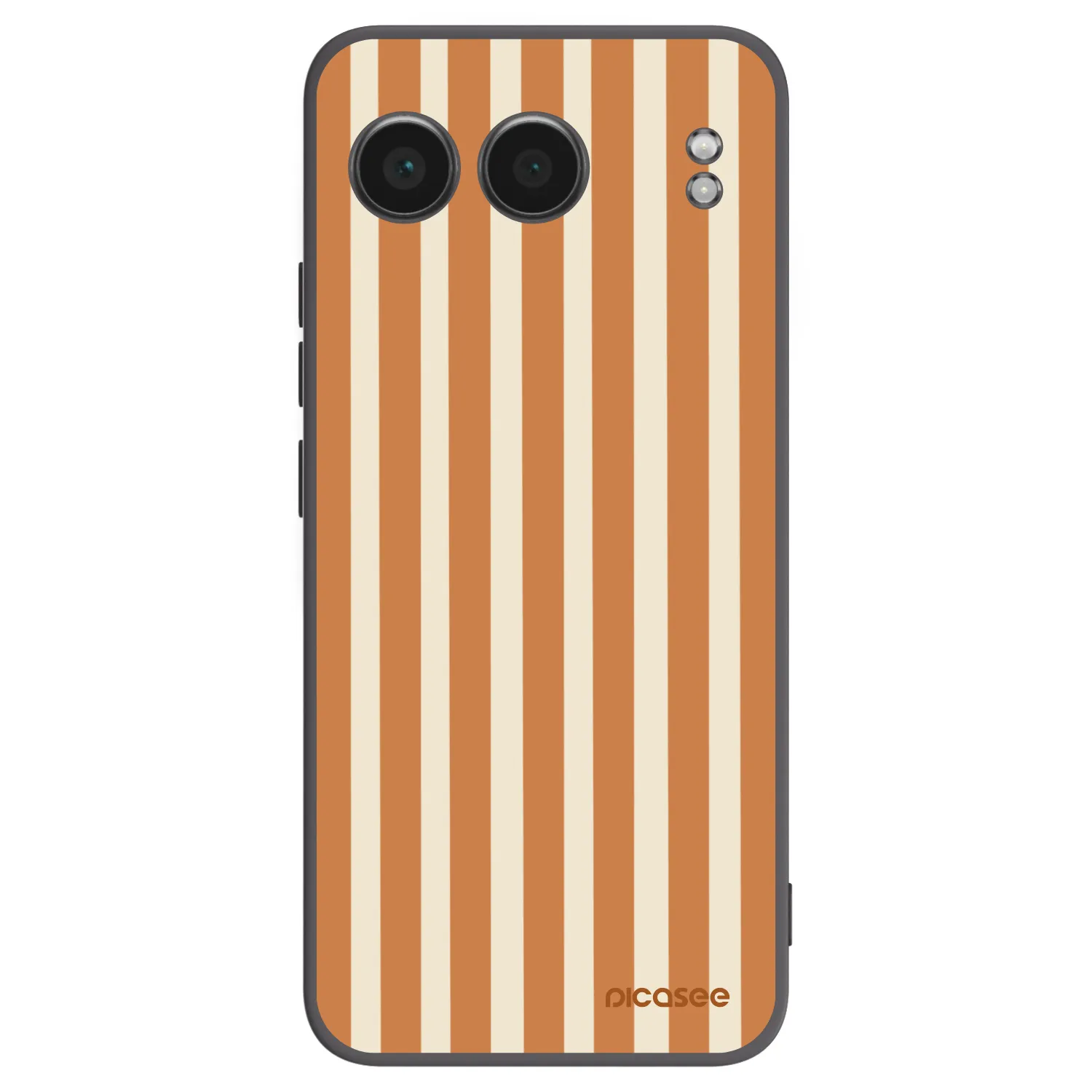 Picasee Μαύρη θήκη σιλικόνης για OnePlus Nord 4 - Orange lines