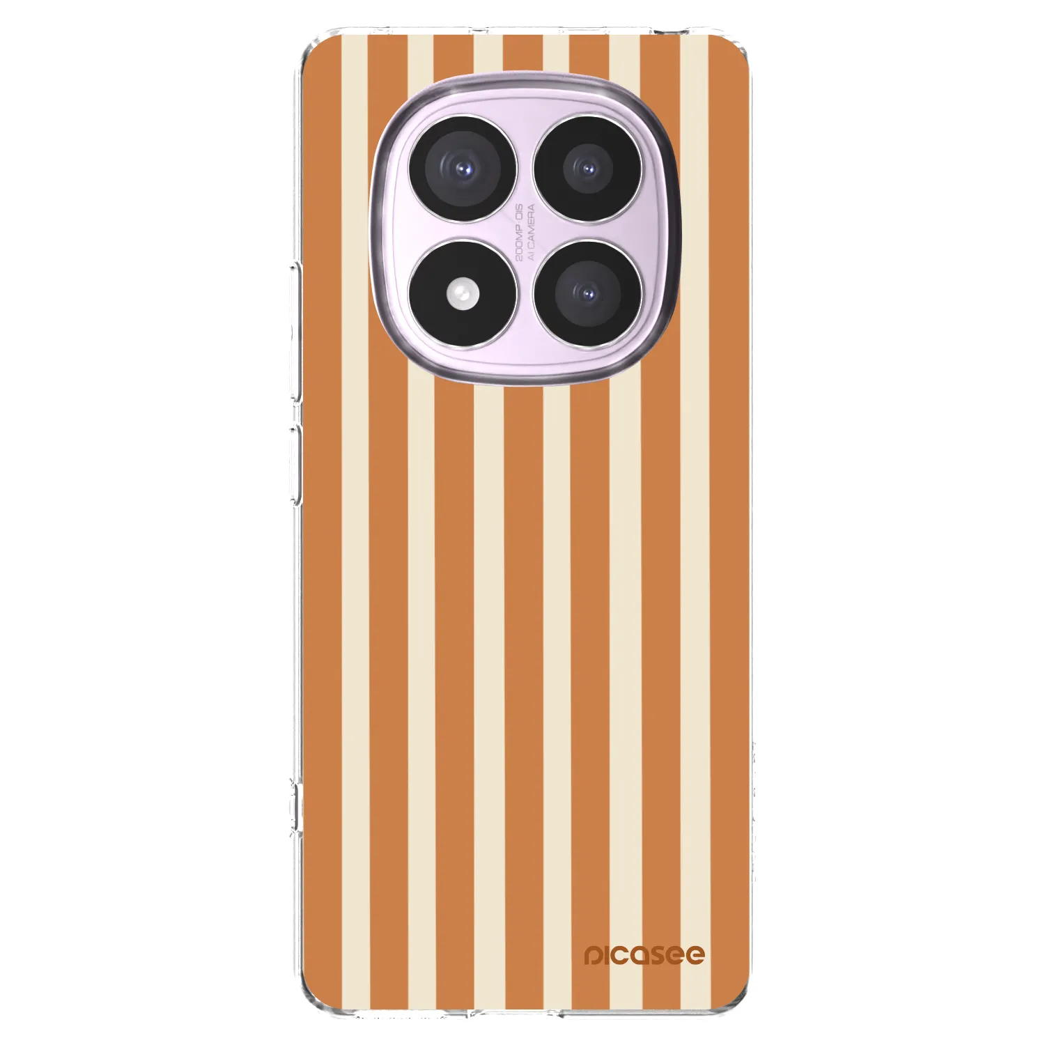 Picasee διαφανής θήκη σιλικόνης Xiaomi Redmi Note 14 Pro 5G - Orange lines