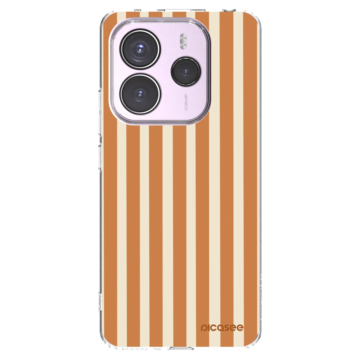 Picasee διαφανής θήκη σιλικόνης Xiaomi Redmi Note 14 5G - Orange lines