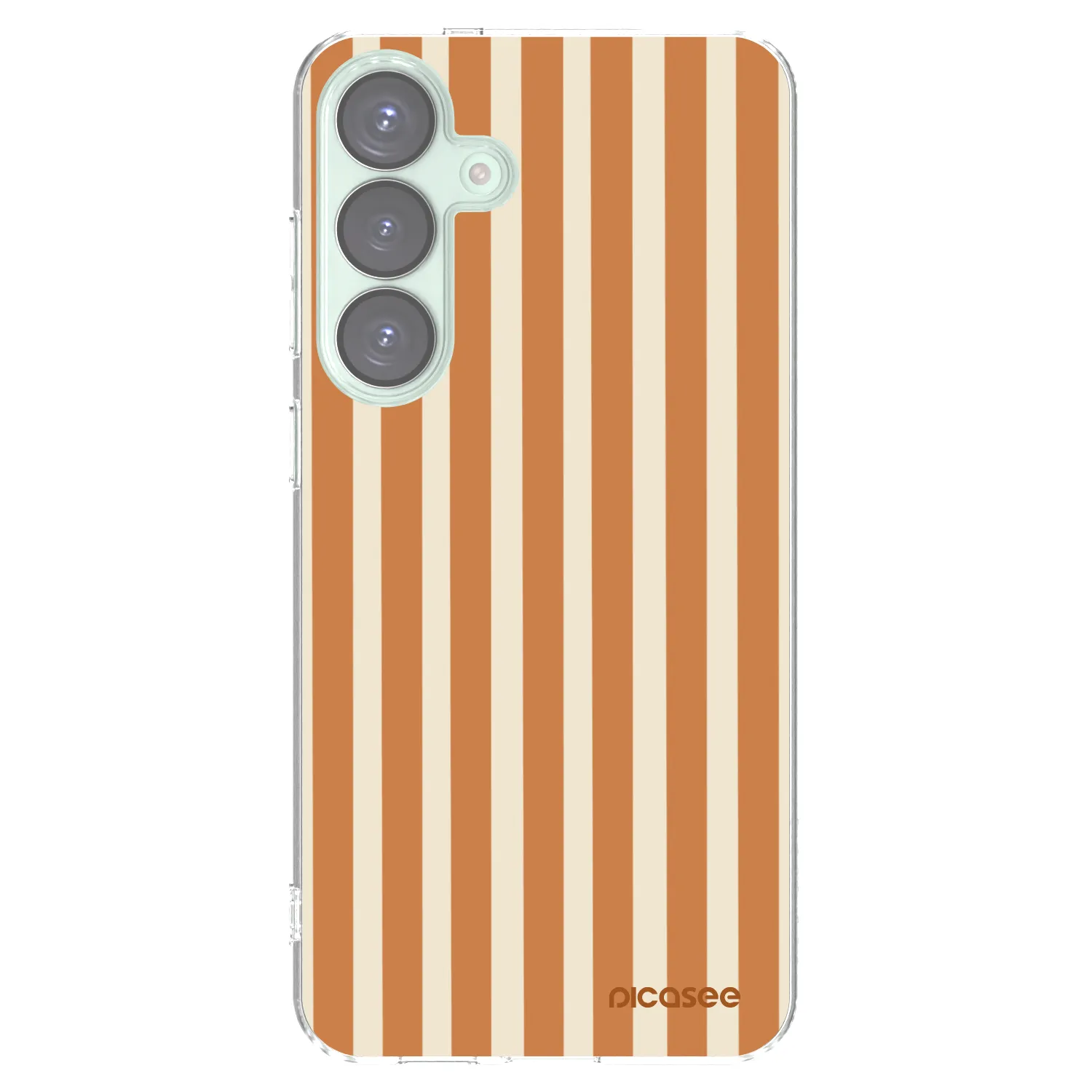 Picasee διαφανής θήκη σιλικόνης Samsung Galaxy S25+ 5G - Orange lines