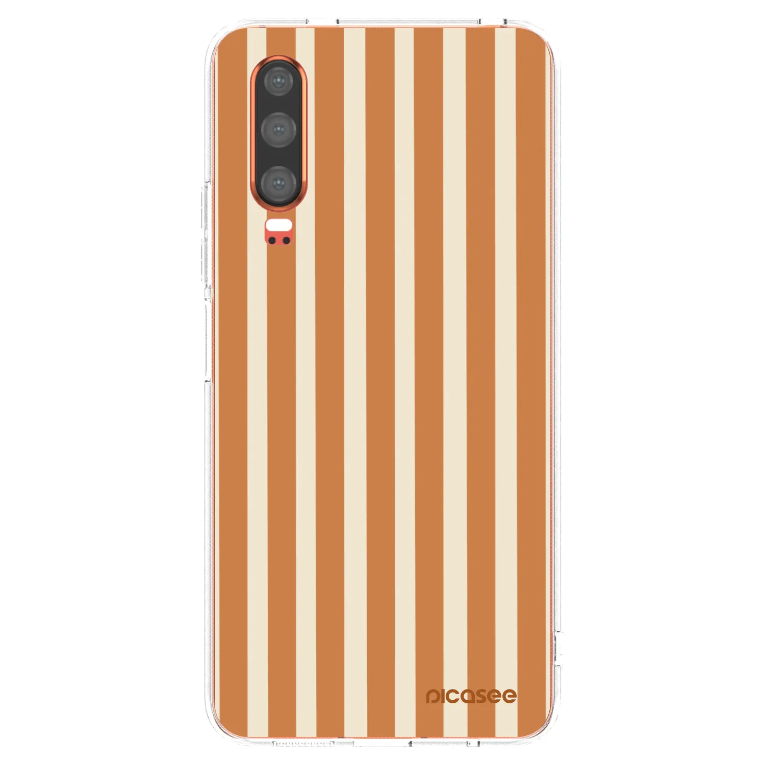 Picasee διαφανής θήκη σιλικόνης Huawei P30 - Orange lines