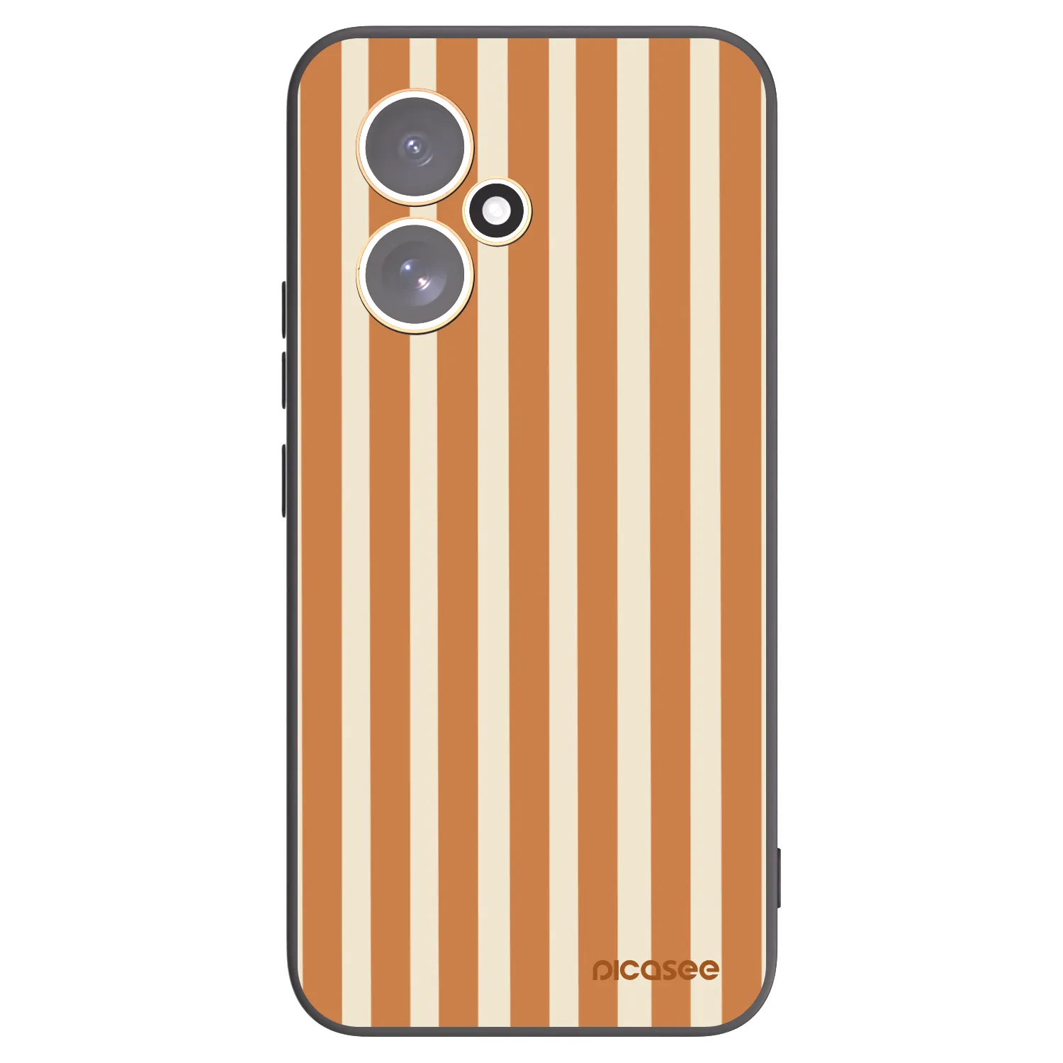 Picasee Μαύρη θήκη σιλικόνης για Honor 400 5G - Orange lines