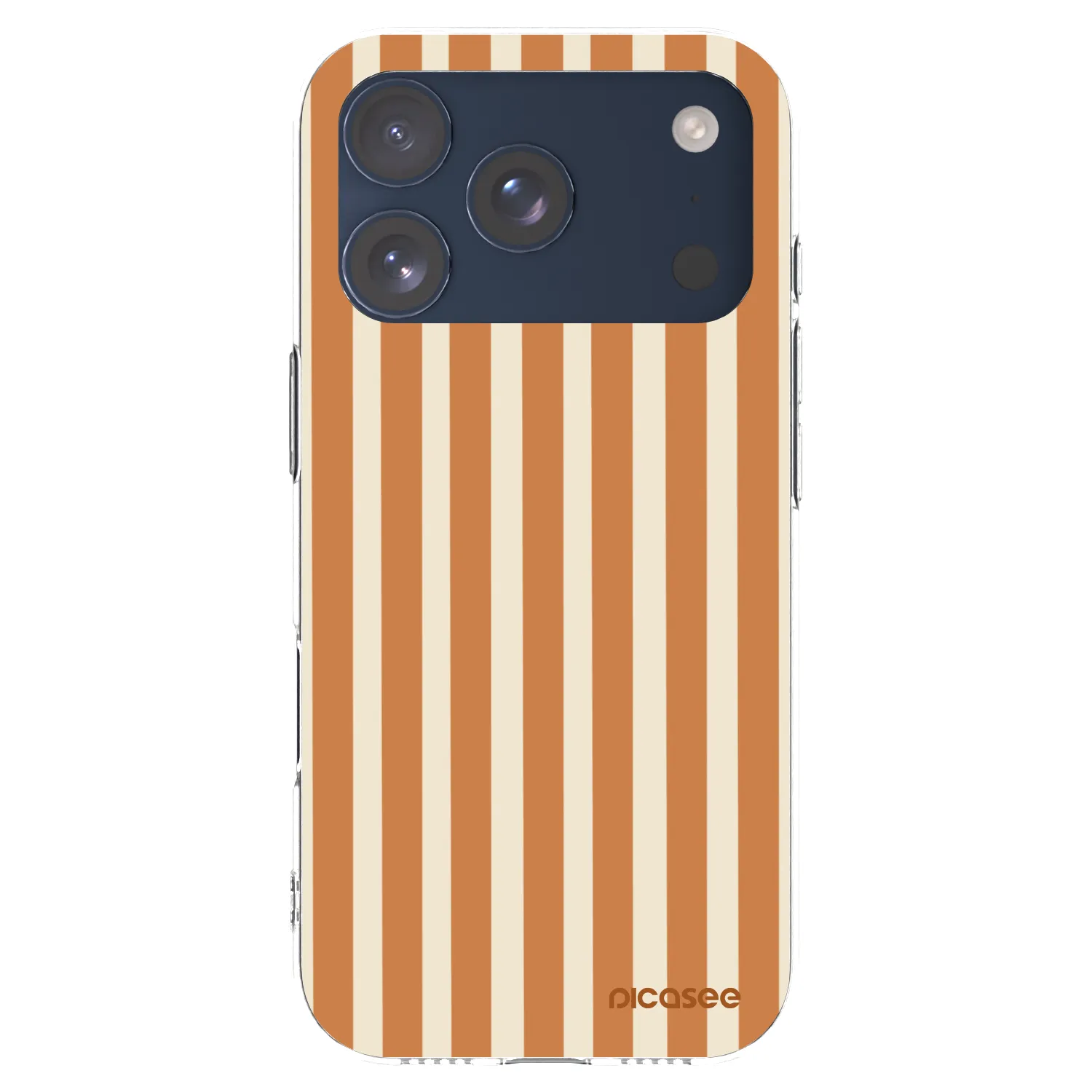 Picasee διαφανής θήκη σιλικόνης Apple iPhone 17 Pro - Orange lines