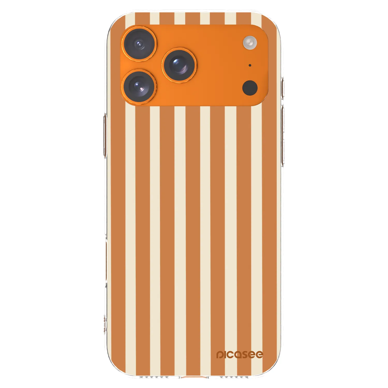 Picasee διαφανής θήκη σιλικόνης Apple iPhone 17 Pro Max - Orange lines