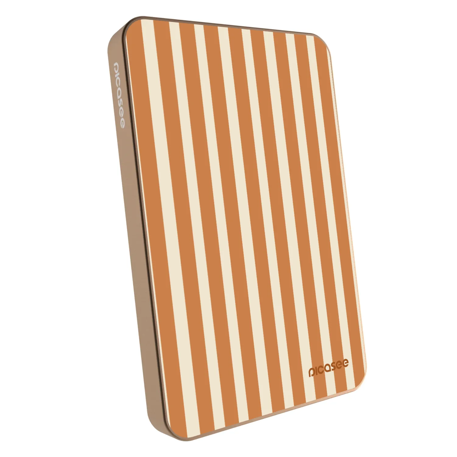 Picasee Powerbank με MagSafe 5 000 mAh Χρυσαφένιος - Orange lines