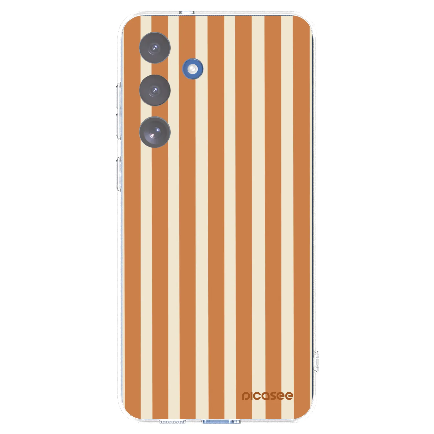 Picasee διαφανής θήκη σιλικόνης Samsung Galaxy S25 FE 5G - Orange lines