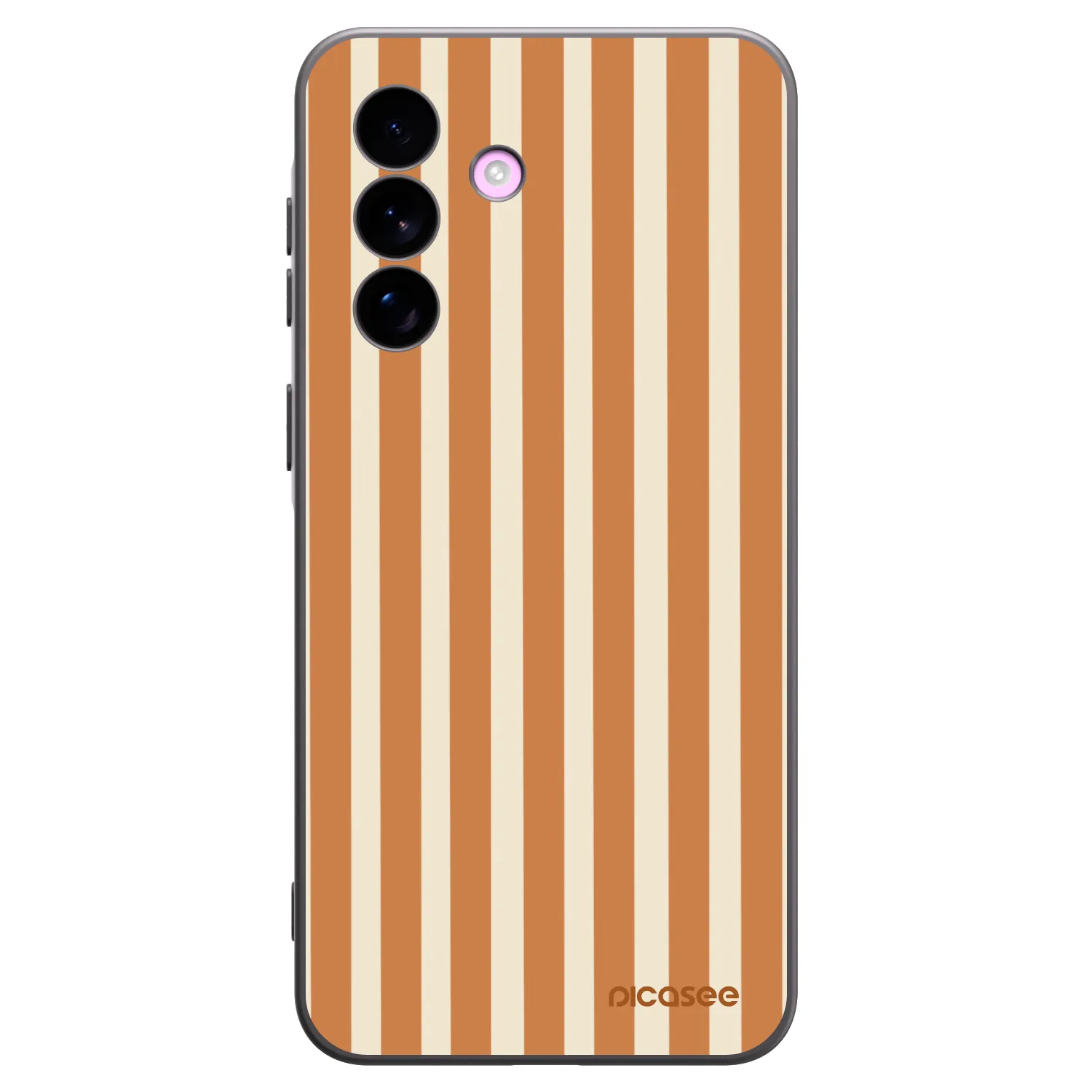 Picasee Μαύρη θήκη σιλικόνης για Samsung Galaxy A57 5G - Orange lines