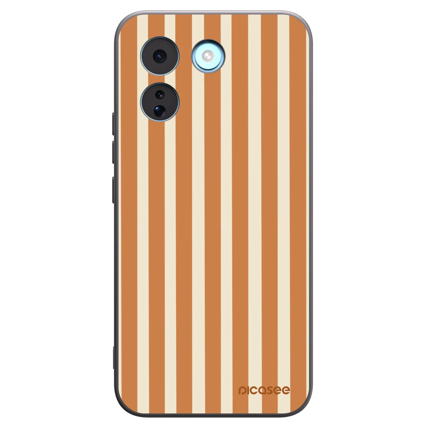 Picasee Μαύρη θήκη σιλικόνης για Xiaomi Redmi Note 17 Pro MAX 5G - Orange lines
