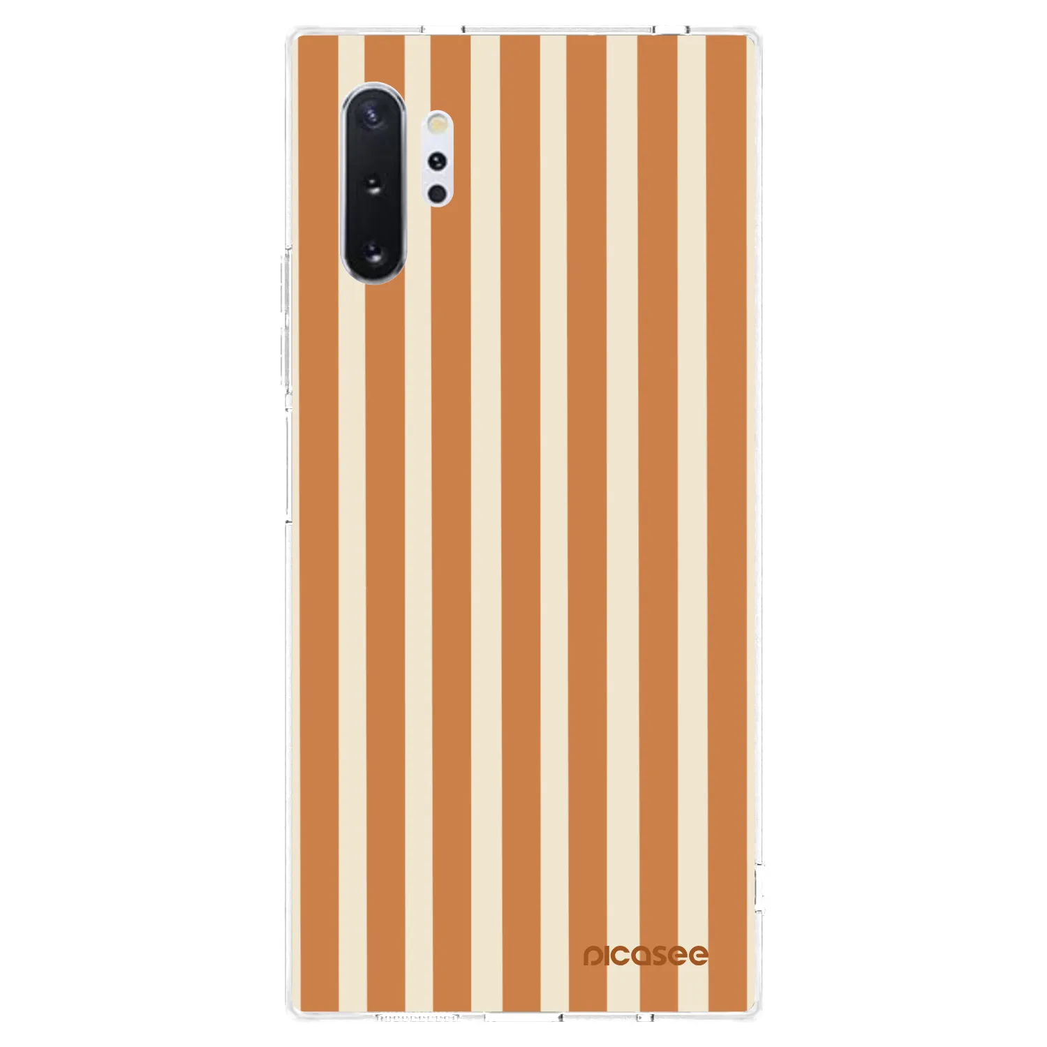 Picasee διαφανής θήκη σιλικόνης Samsung Galaxy Note 10+ N975F - Orange lines