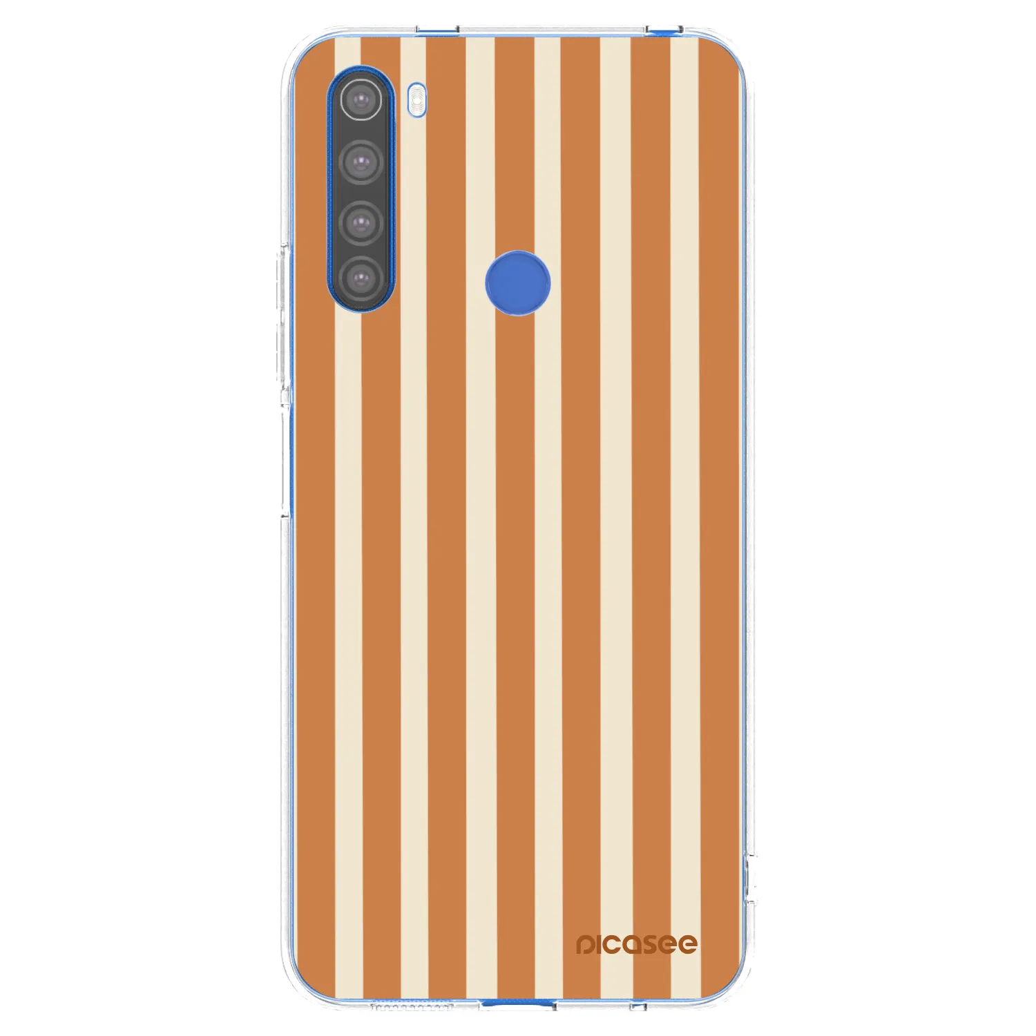Picasee διαφανής θήκη σιλικόνης Xiaomi Redmi Note 8T - Orange lines