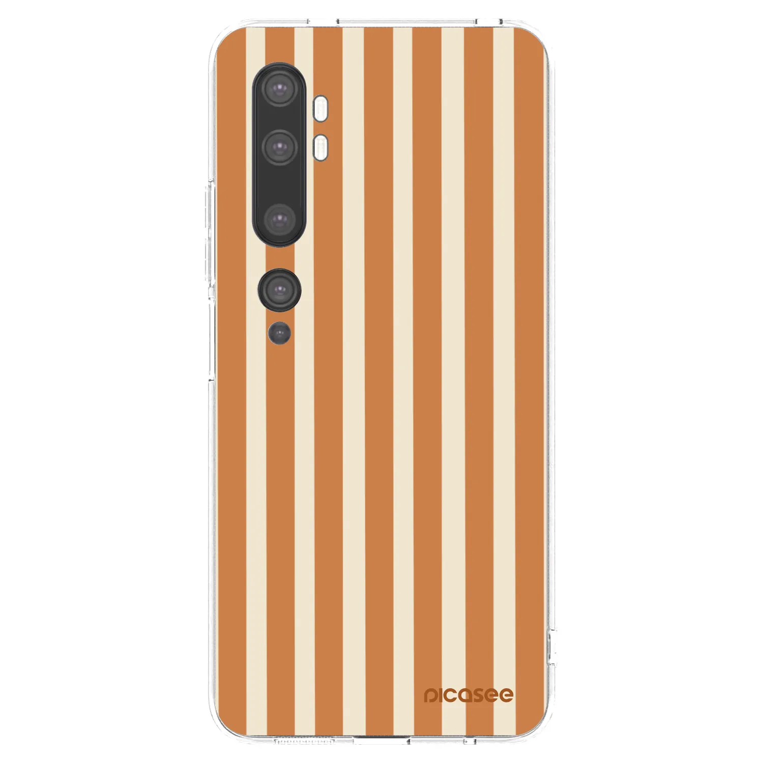 Picasee διαφανής θήκη σιλικόνης Xiaomi Mi Note 10 (Pro) - Orange lines