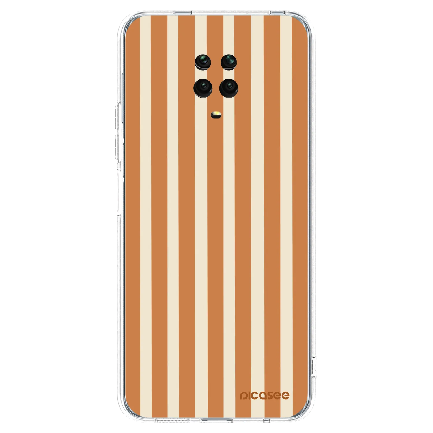 Picasee διαφανής θήκη σιλικόνης Xiaomi Redmi Note 9 Pro - Orange lines