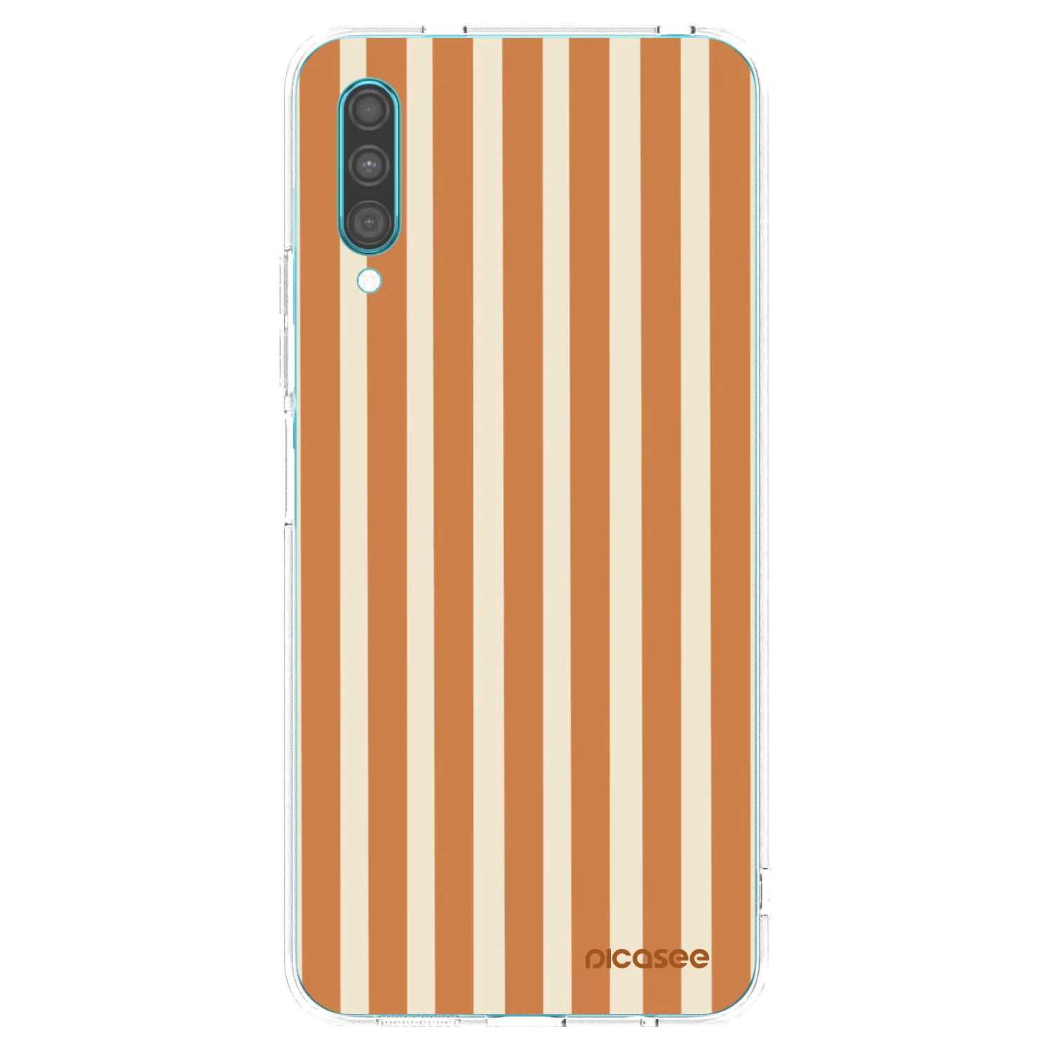 Picasee διαφανής θήκη σιλικόνης Samsung Galaxy A30s A307F - Orange lines