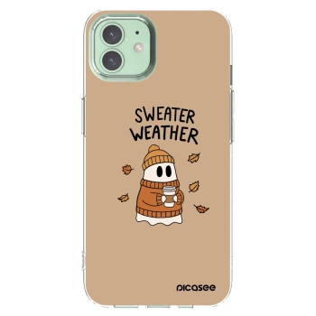 Picasee διαφανής θήκη σιλικόνης Apple iPhone 12 - Sweater ghost