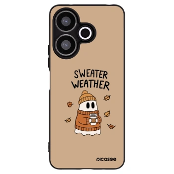 Picasee Μαύρη θήκη σιλικόνης για Xiaomi Redmi 13 4G - Sweater ghost
