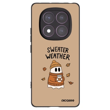 Picasee Μαύρη θήκη σιλικόνης για Xiaomi Redmi Note 14 Pro 4G - Sweater ghost