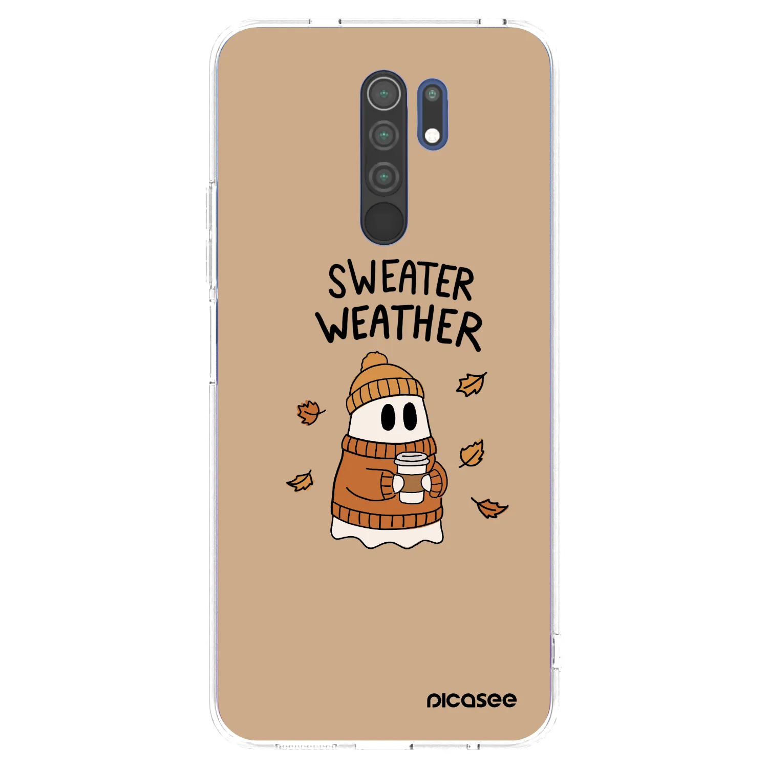 Picasee διαφανής θήκη σιλικόνης Xiaomi Redmi 9 - Sweater ghost