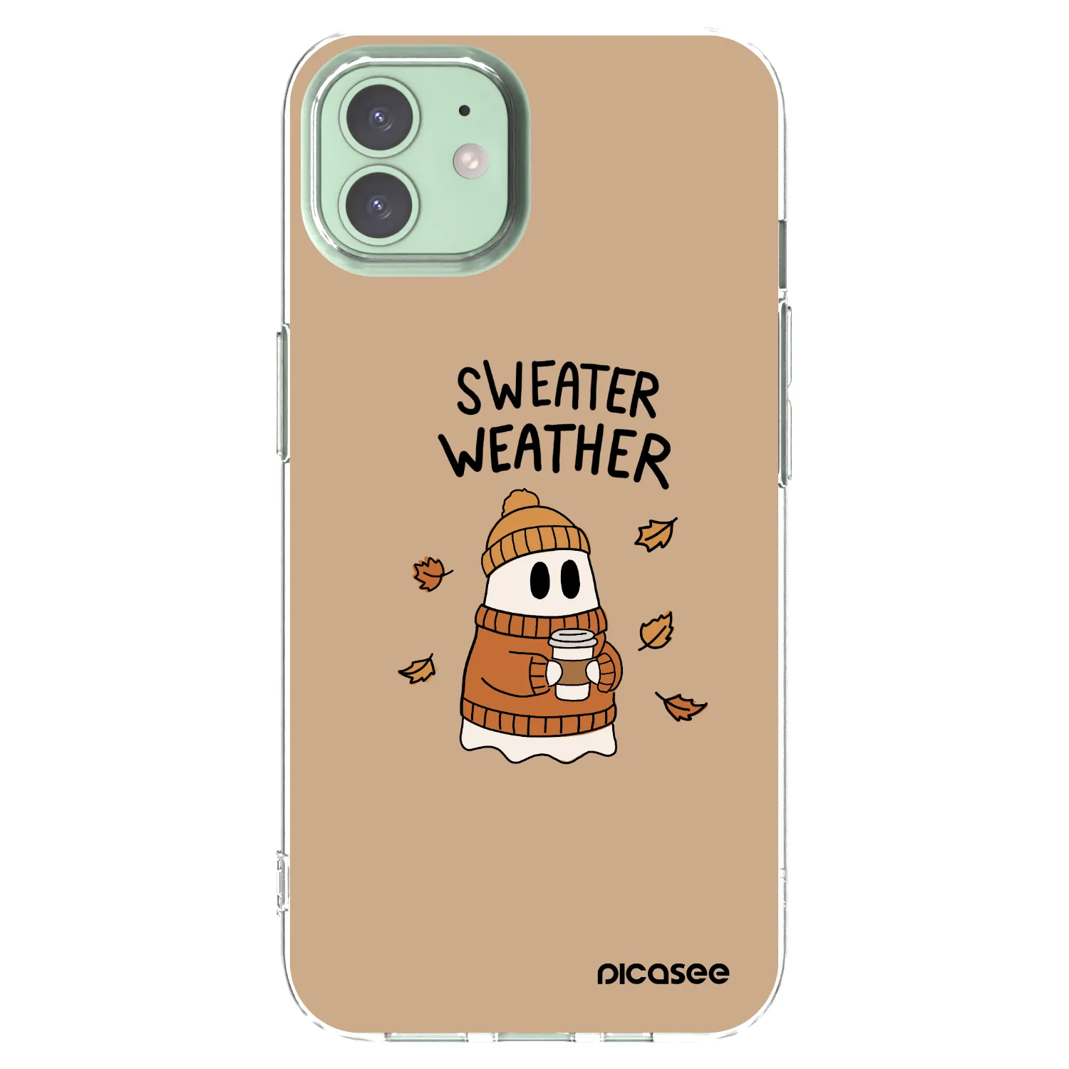 Picasee διαφανής θήκη σιλικόνης Apple iPhone 12 - Sweater ghost
