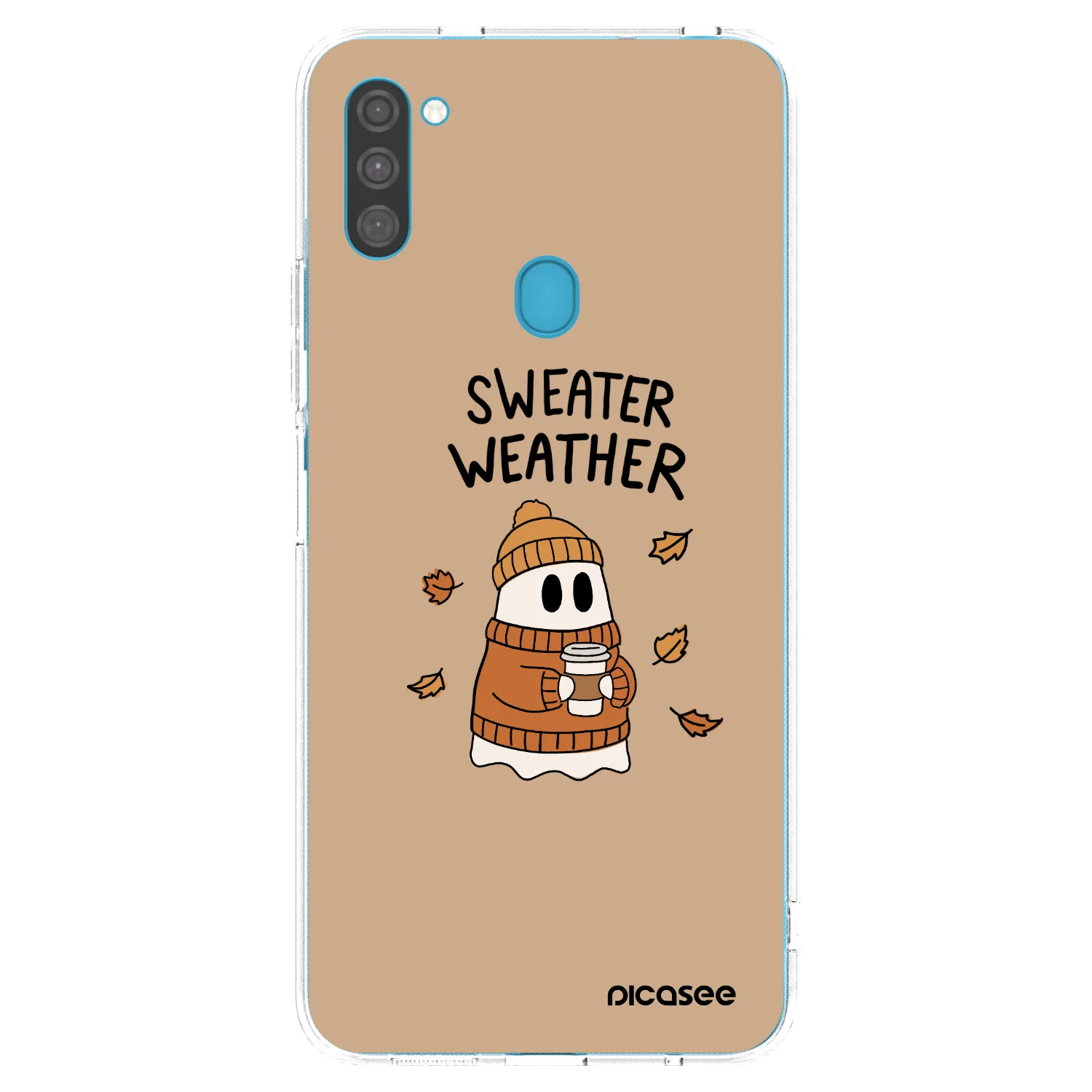 Picasee διαφανής θήκη σιλικόνης Samsung Galaxy M11 - Sweater ghost