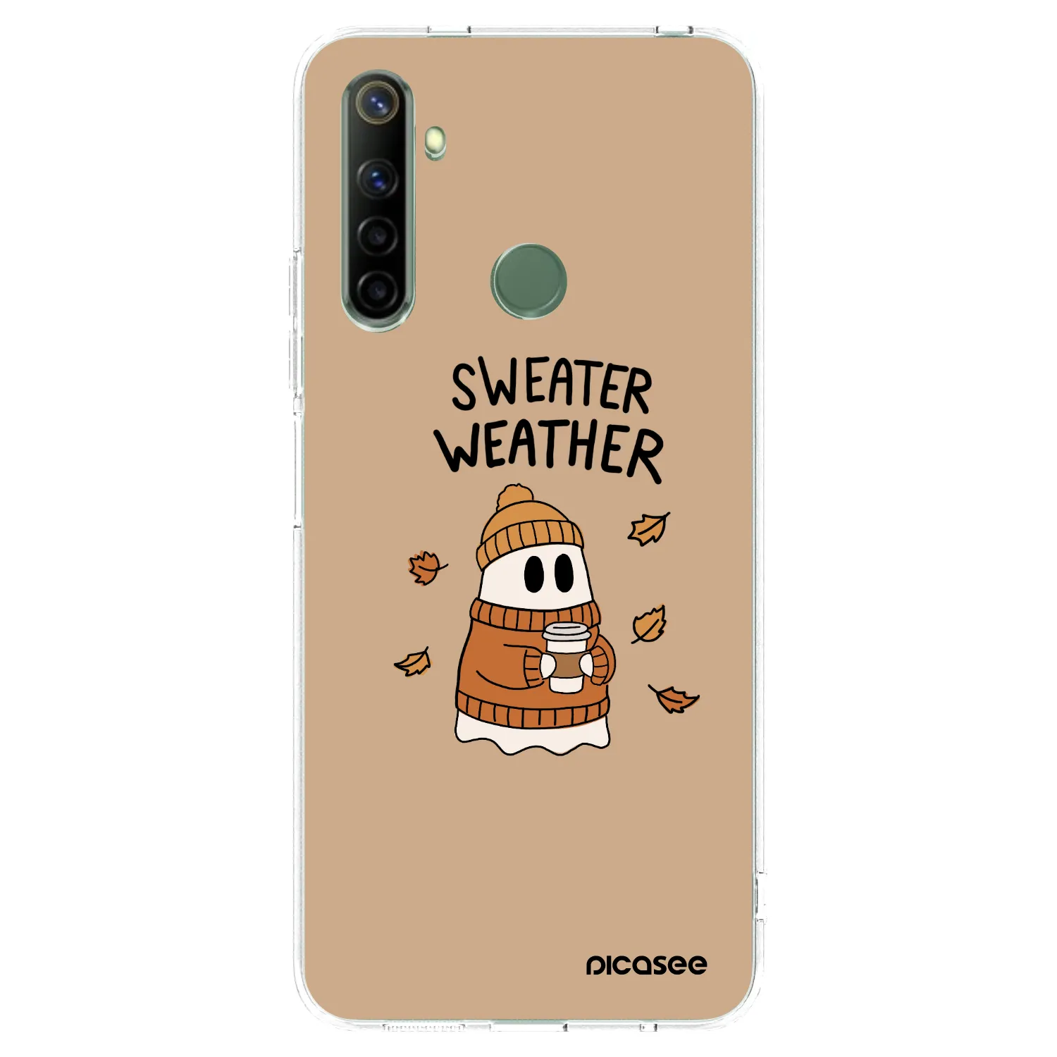 Picasee διαφανής θήκη σιλικόνης Realme 6i - Sweater ghost