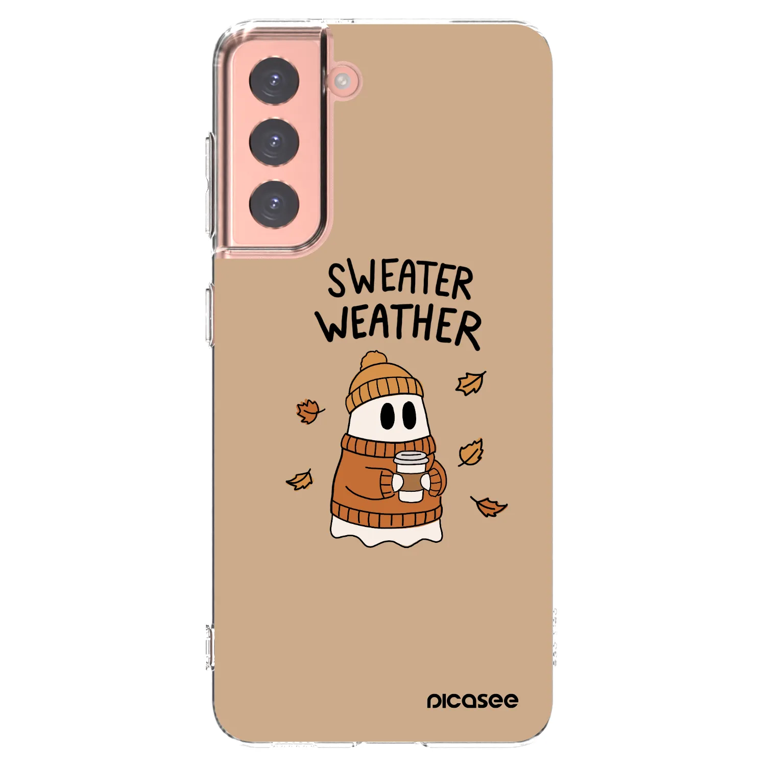 Picasee διαφανής θήκη σιλικόνης Samsung Galaxy S21 5G G991B - Sweater ghost