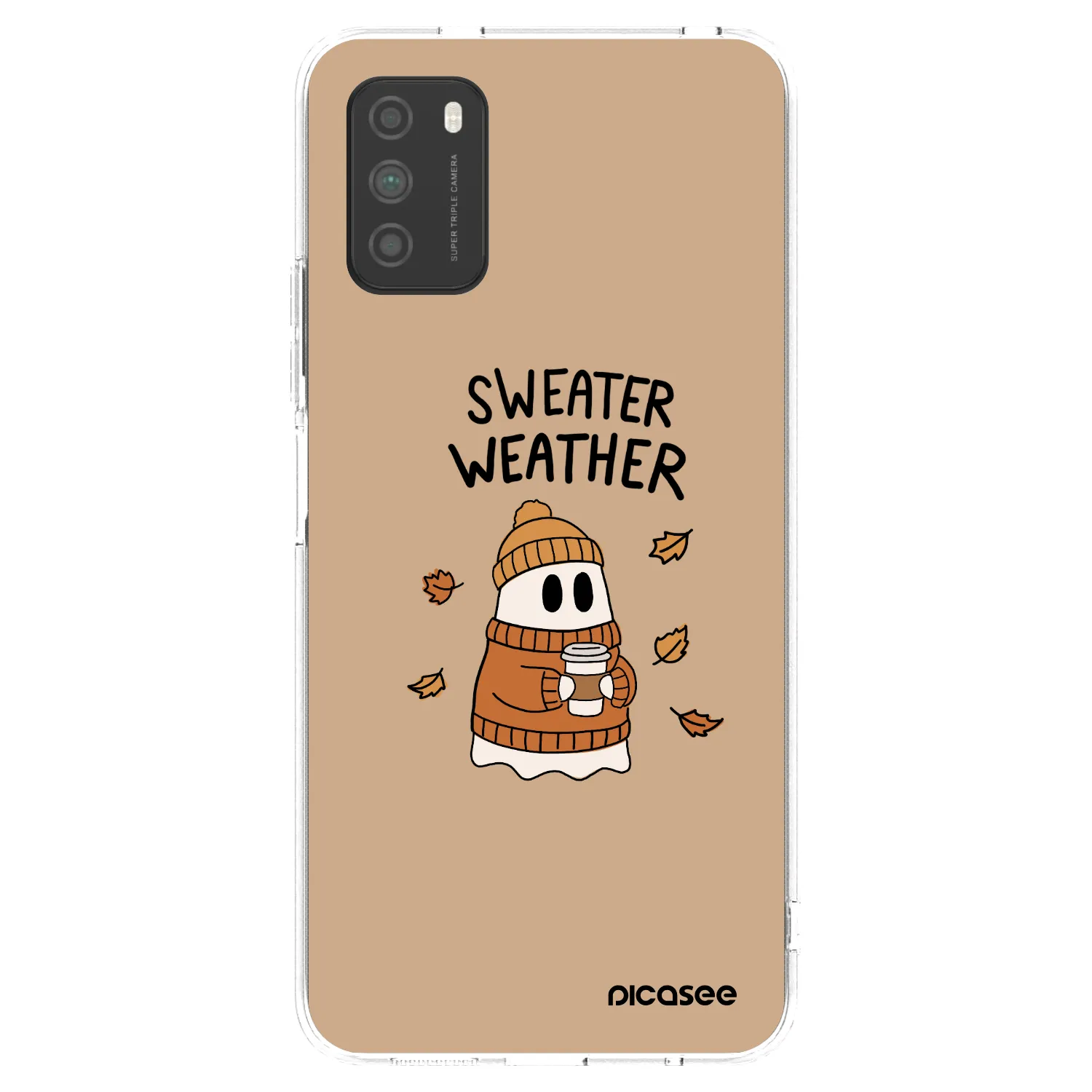 Picasee διαφανής θήκη σιλικόνης Xiaomi Poco M3 - Sweater ghost
