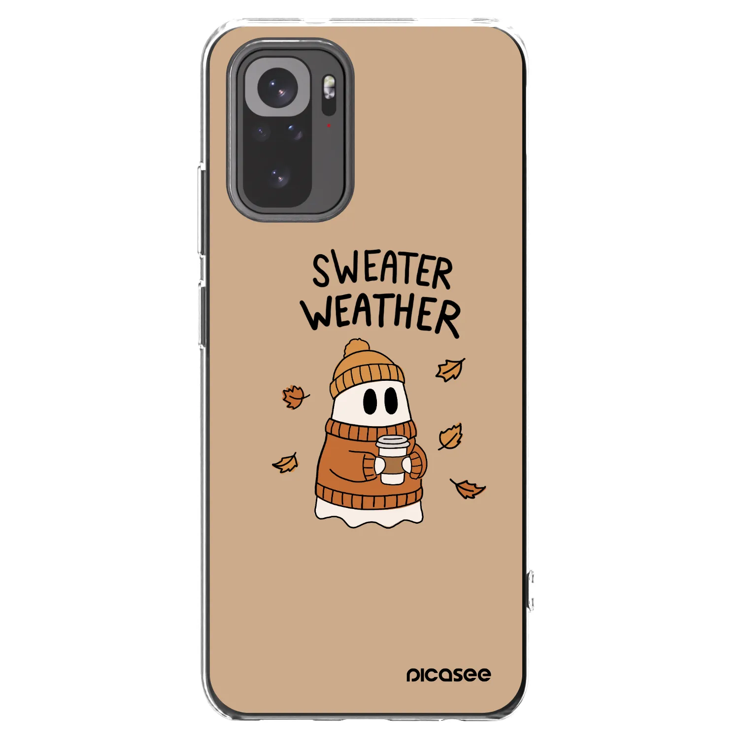 Picasee διαφανής θήκη σιλικόνης Xiaomi Redmi Note 10 - Sweater ghost