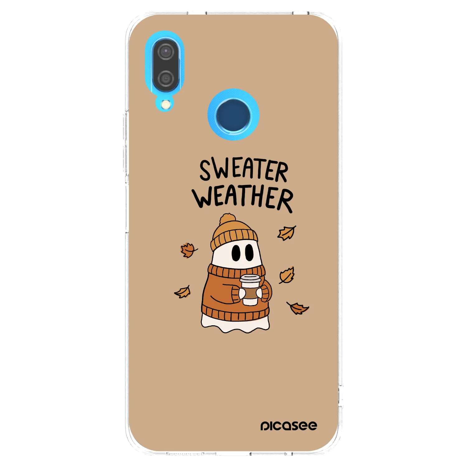 Picasee διαφανής θήκη σιλικόνης Huawei P20 Lite - Sweater ghost