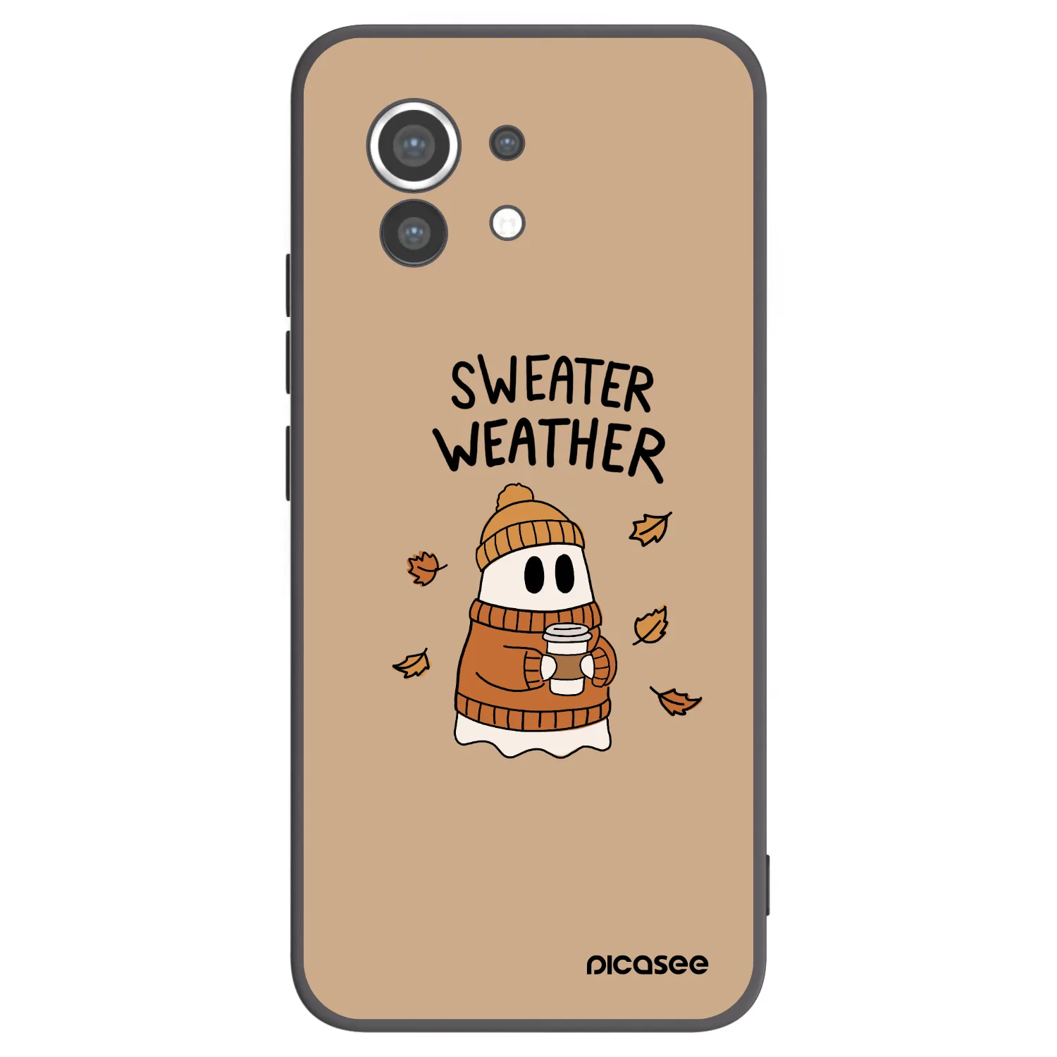 Picasee Μαύρη θήκη σιλικόνης για Xiaomi Mi 11 - Sweater ghost