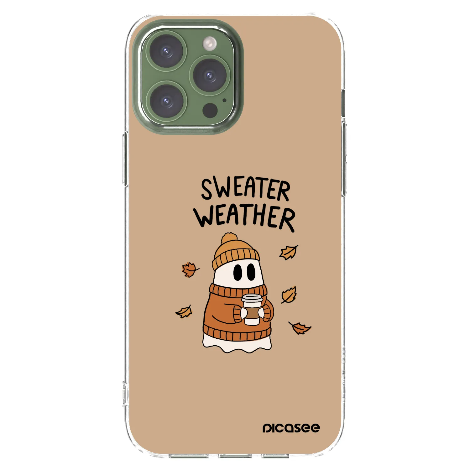 Picasee διαφανής θήκη σιλικόνης Apple iPhone 13 Pro Max - Sweater ghost