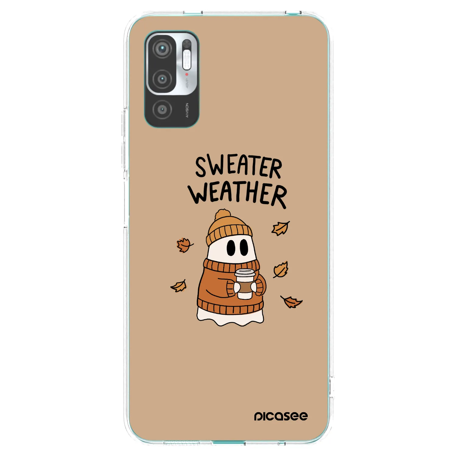 Picasee διαφανής θήκη σιλικόνης Xiaomi Redmi Note 10 5G - Sweater ghost