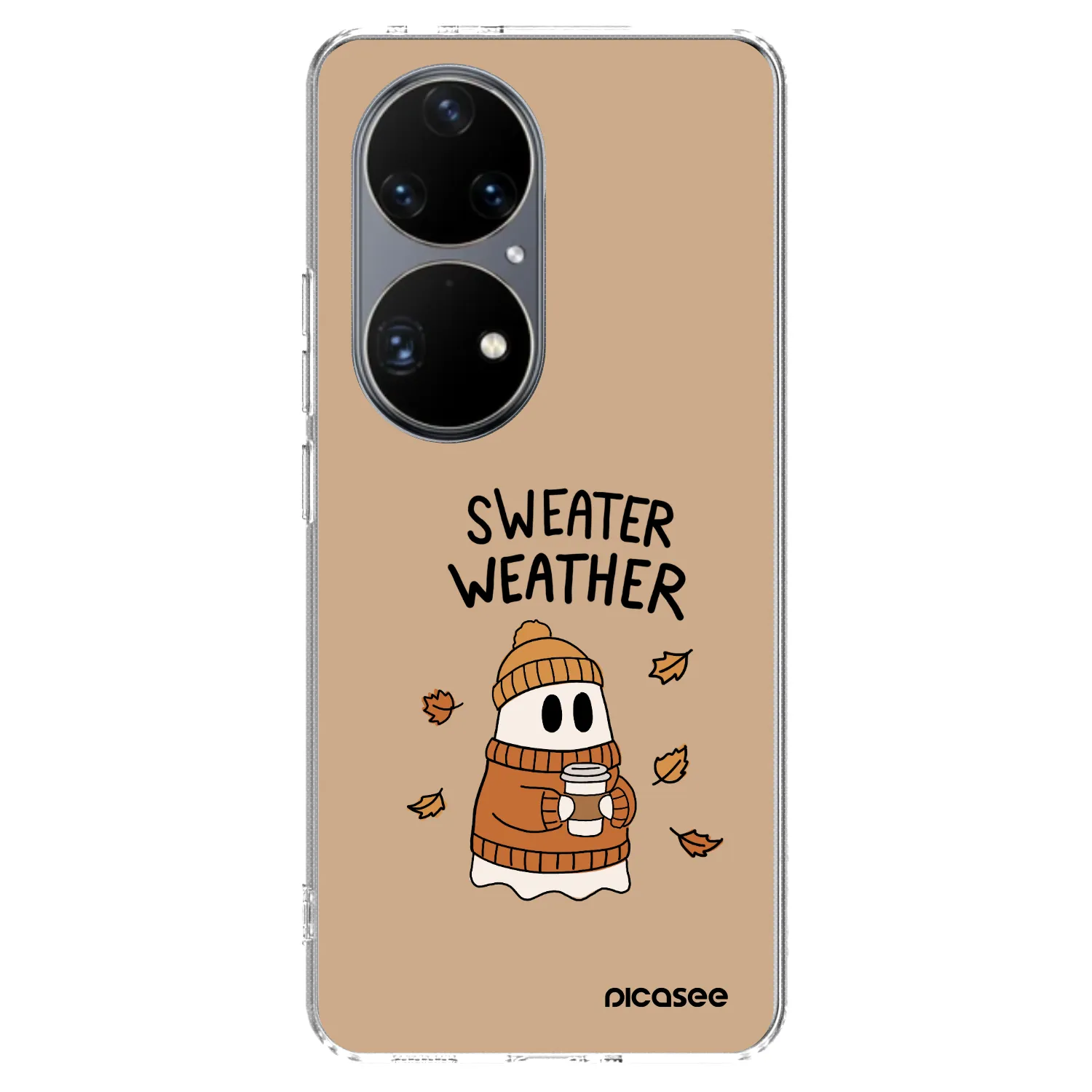 Picasee διαφανής θήκη σιλικόνης Huawei P50 - Sweater ghost