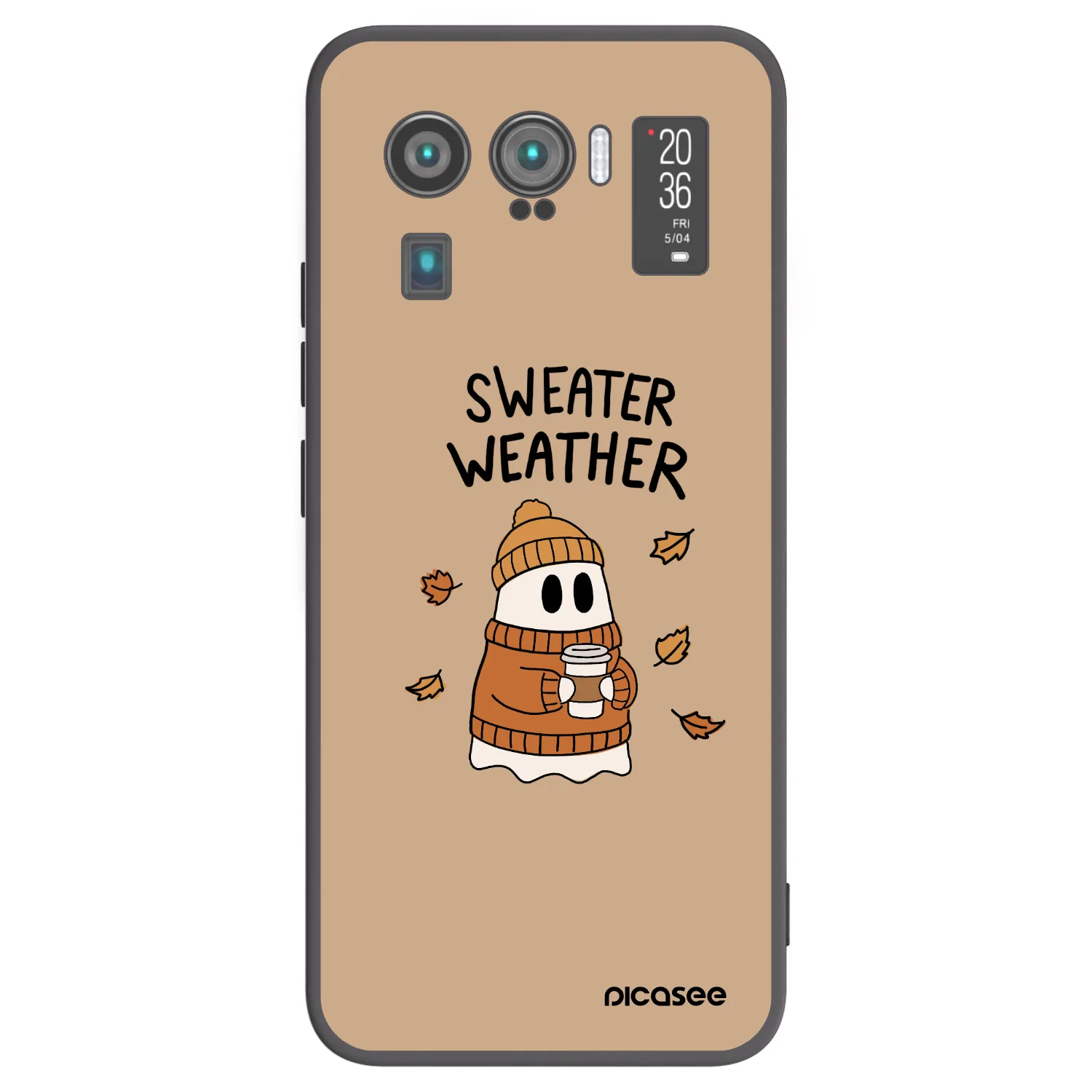 Picasee Μαύρη θήκη σιλικόνης για Xiaomi Mi 11 Ultra - Sweater ghost