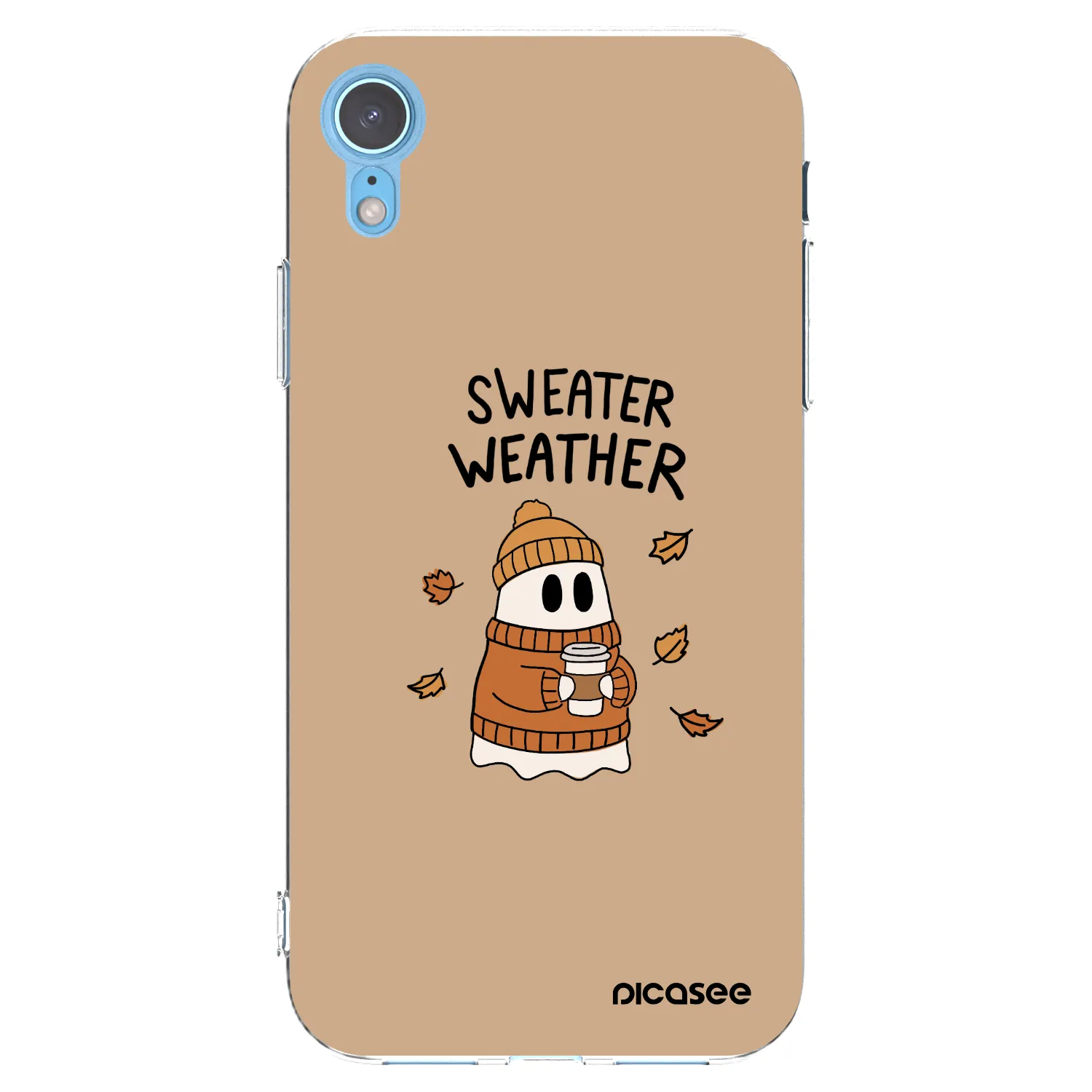 Picasee διαφανής θήκη σιλικόνης Apple iPhone XR - Sweater ghost
