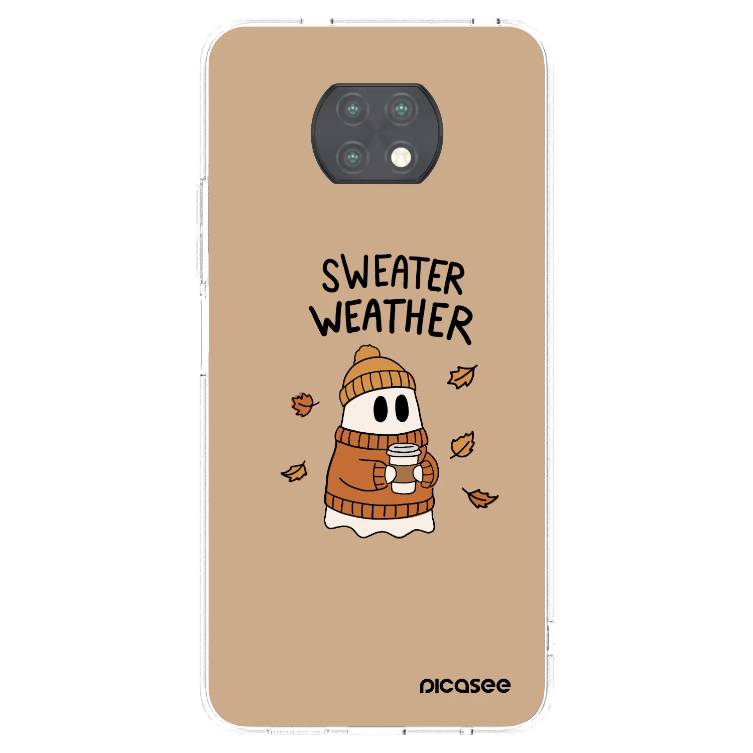 Picasee διαφανής θήκη σιλικόνης Xiaomi Redmi Note 9T - Sweater ghost