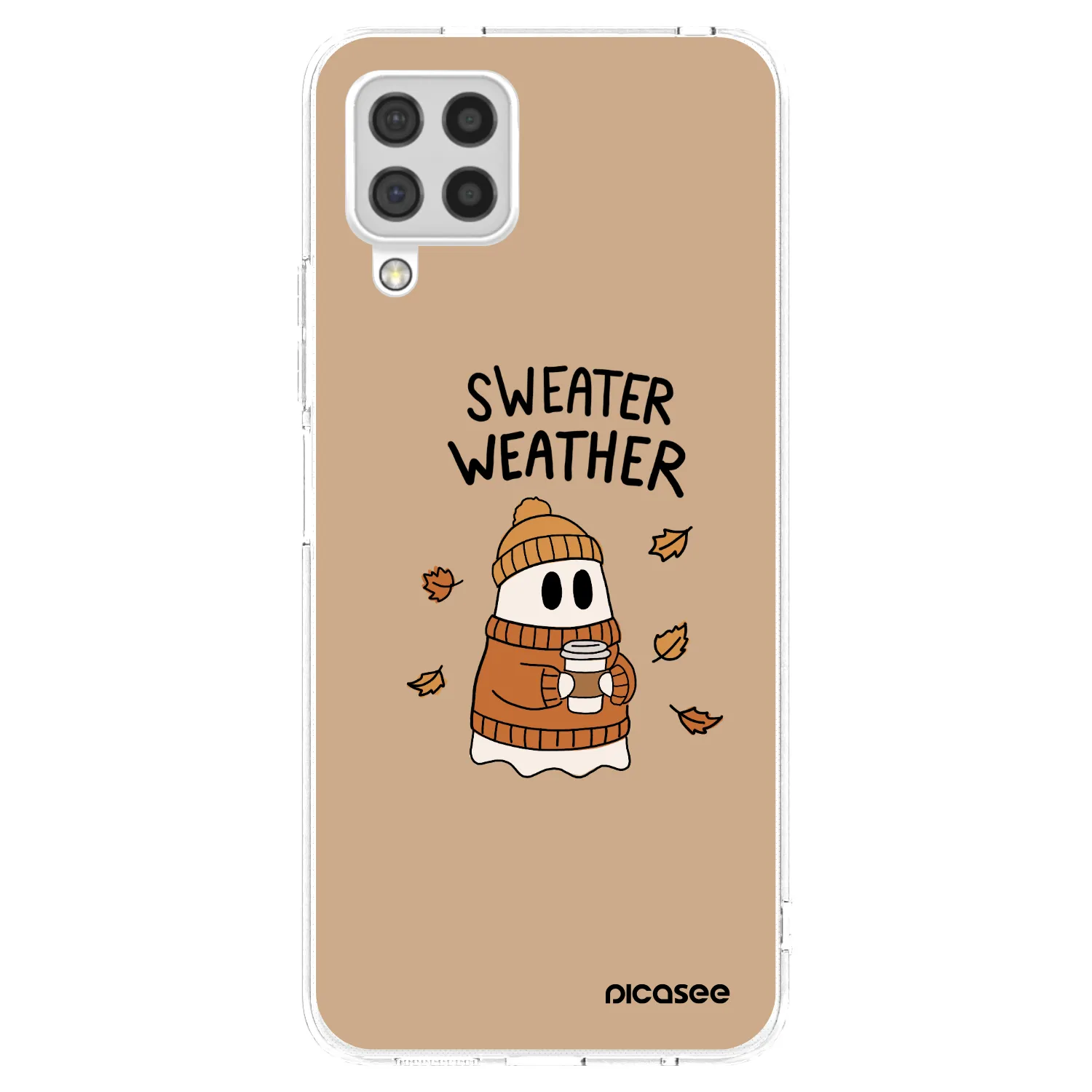 Picasee διαφανής θήκη σιλικόνης Samsung Galaxy A22 A225F 4G - Sweater ghost