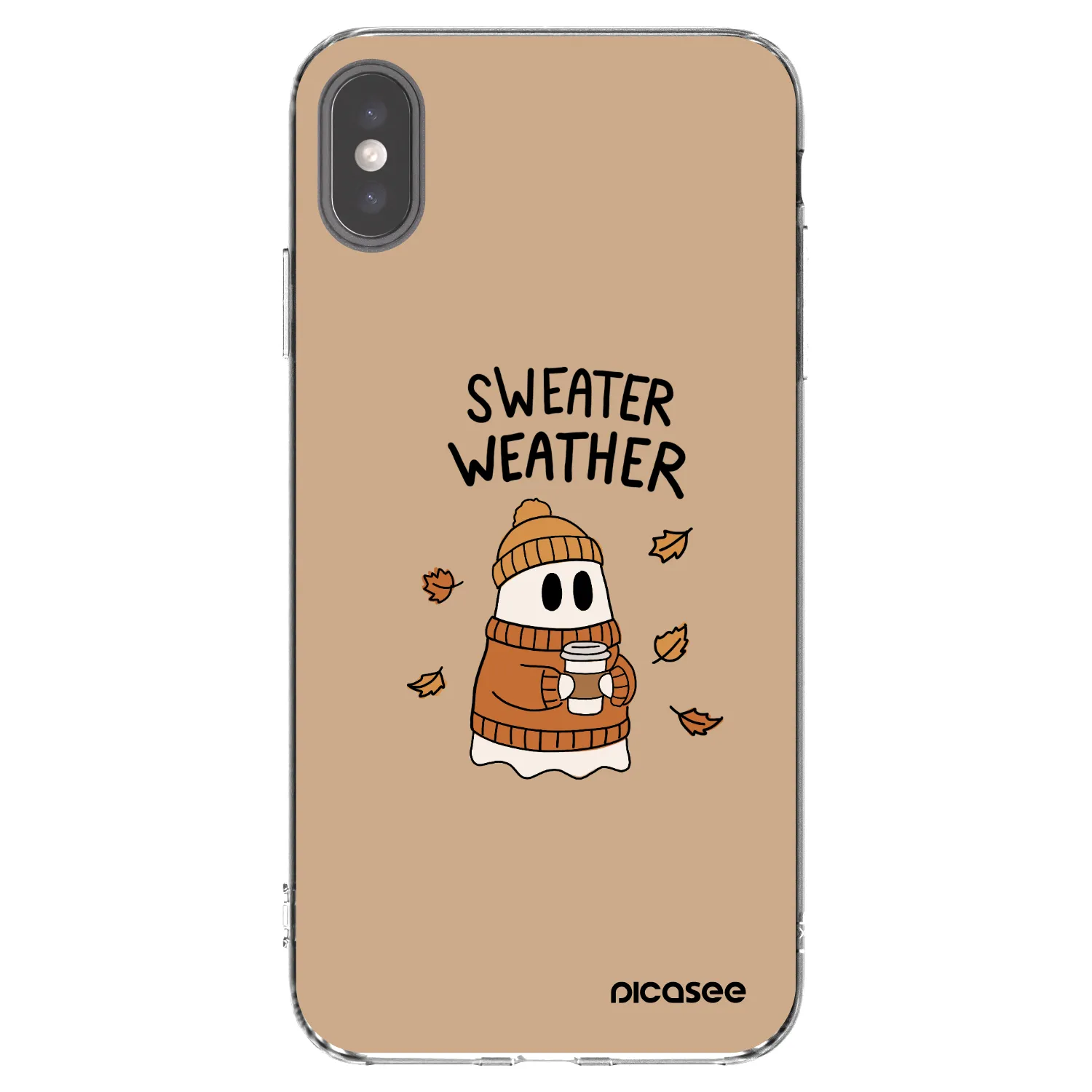 Picasee διαφανής θήκη σιλικόνης Apple iPhone XS Max - Sweater ghost