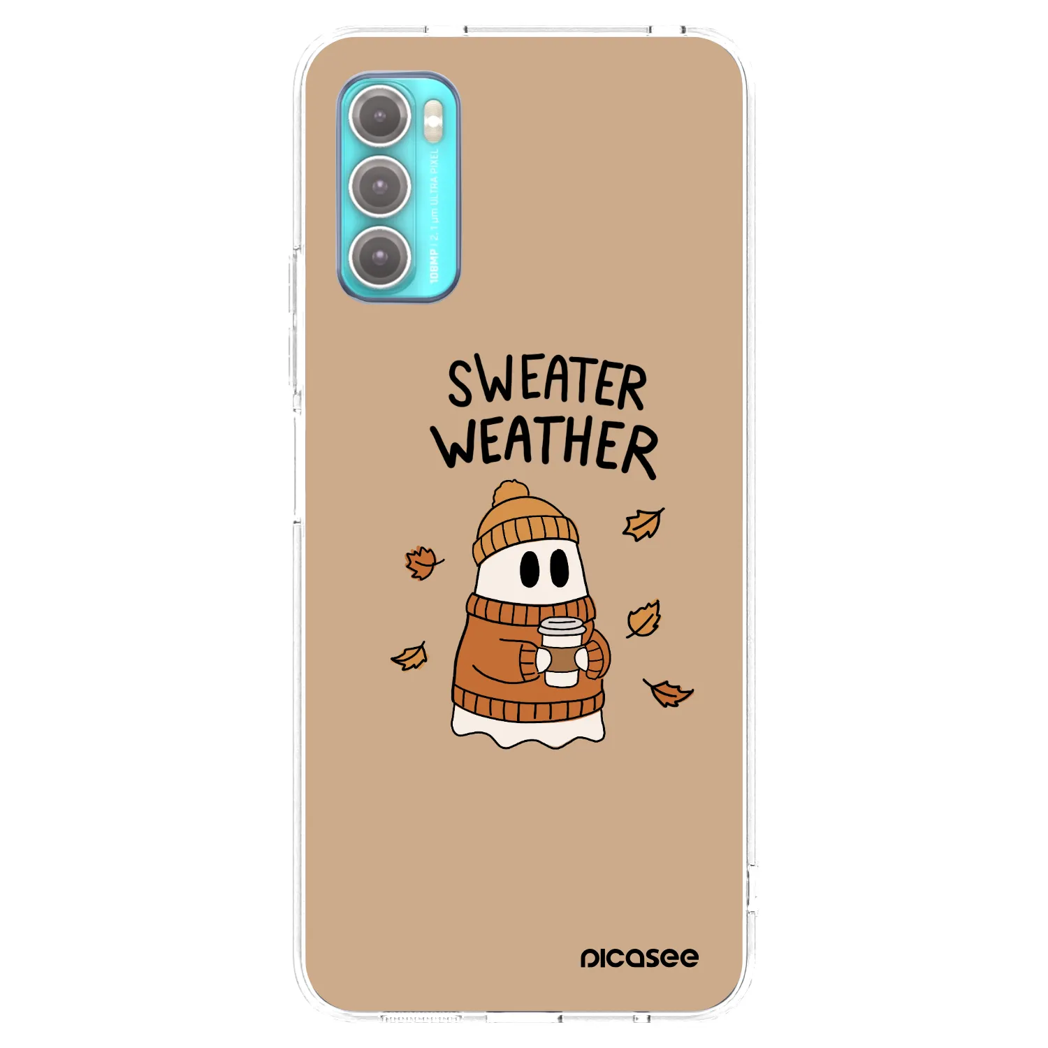 Picasee διαφανής θήκη σιλικόνης Motorola Moto G60 - Sweater ghost