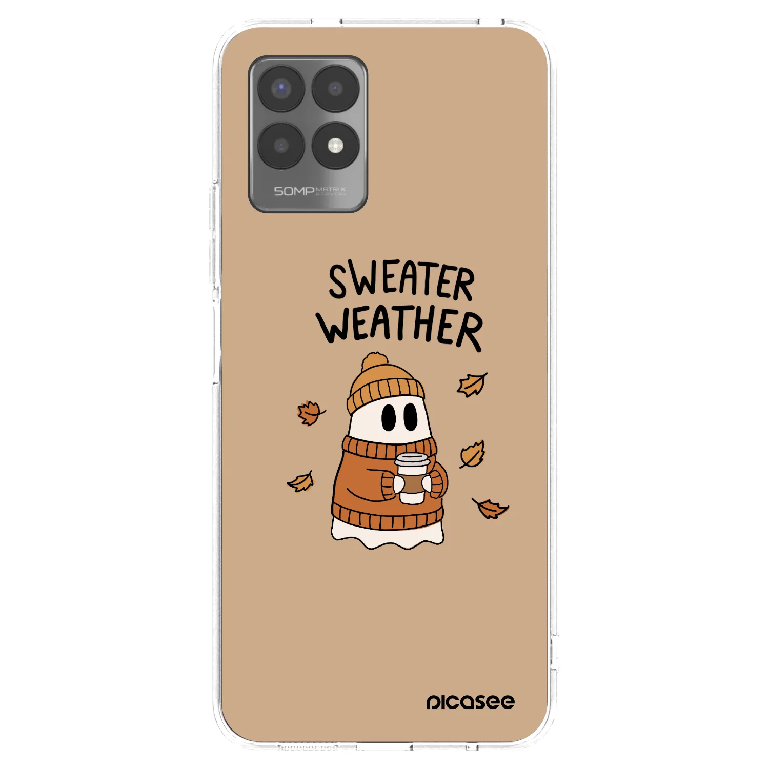Picasee διαφανής θήκη σιλικόνης Realme 8i - Sweater ghost