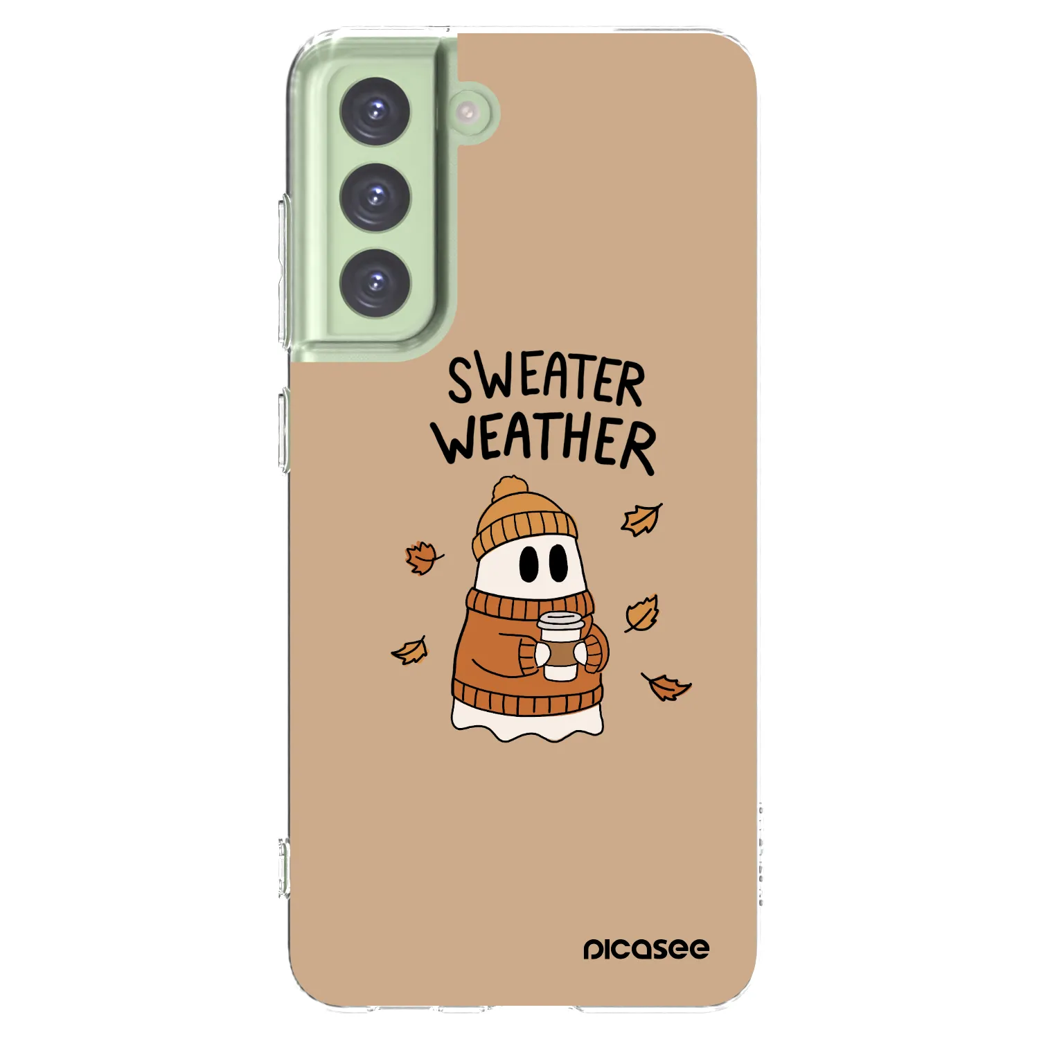 Picasee διαφανής θήκη σιλικόνης Samsung Galaxy S21 FE 5G - Sweater ghost