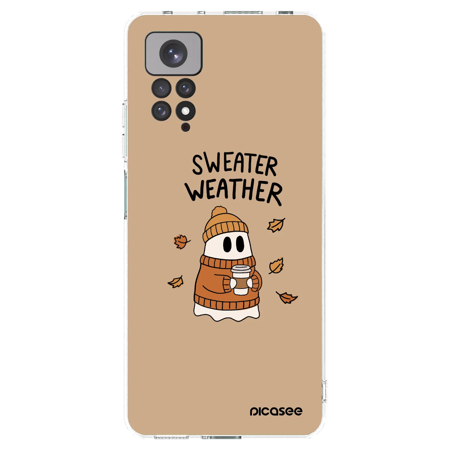 Picasee διαφανής θήκη σιλικόνης Xiaomi Redmi Note 11 - Sweater ghost
