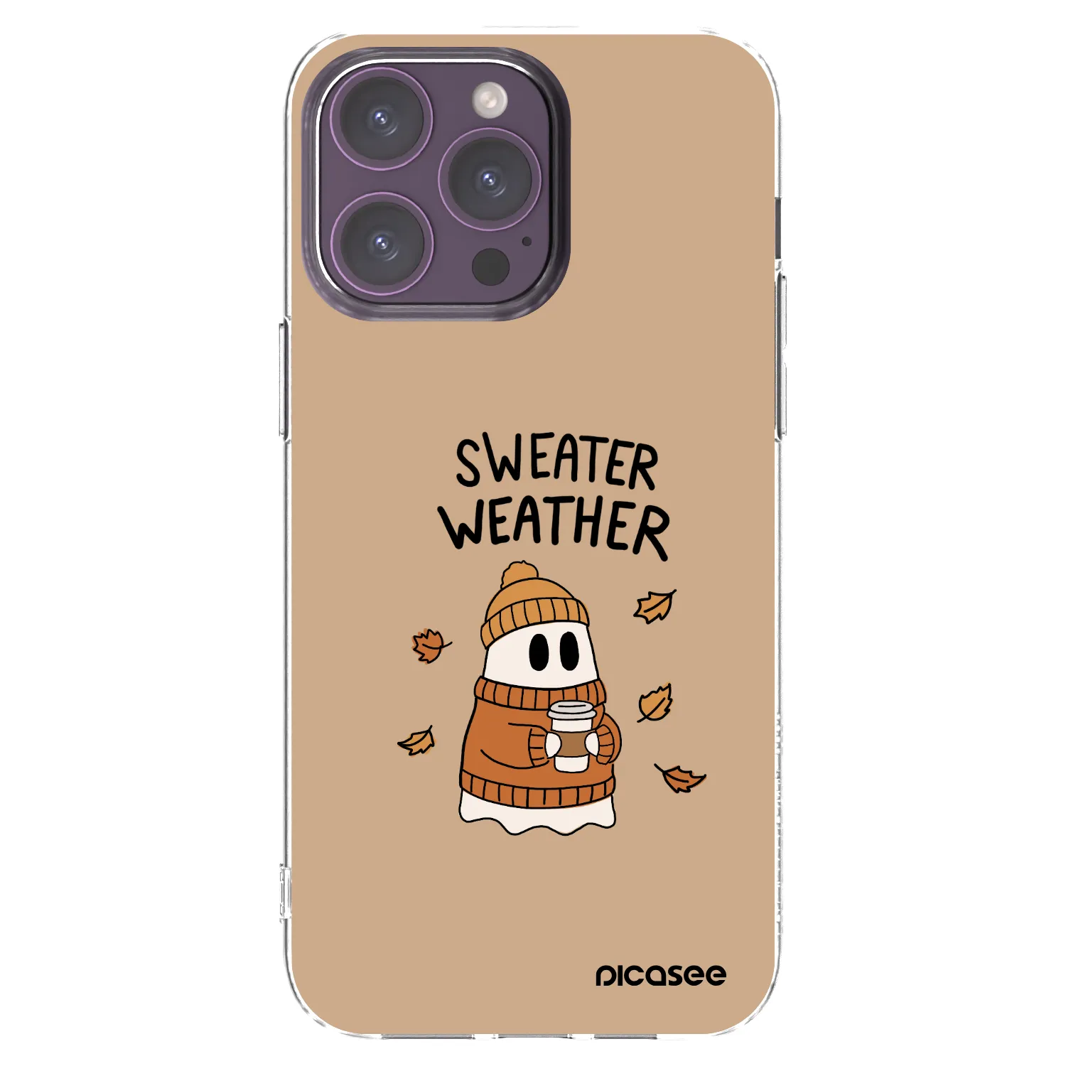 Picasee διαφανής θήκη σιλικόνης Apple iPhone 14 Pro Max - Sweater ghost