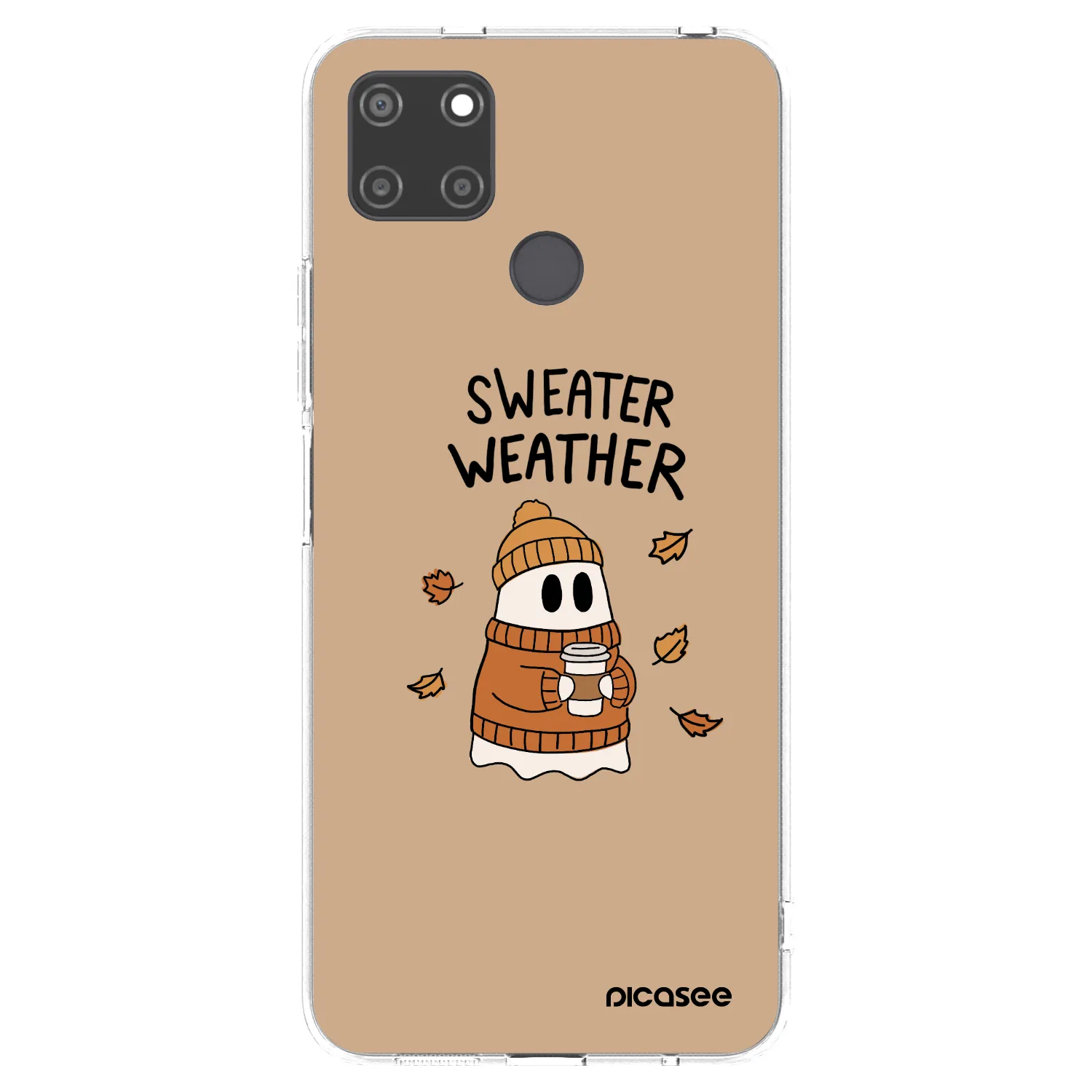 Picasee διαφανής θήκη σιλικόνης Realme C21Y - Sweater ghost