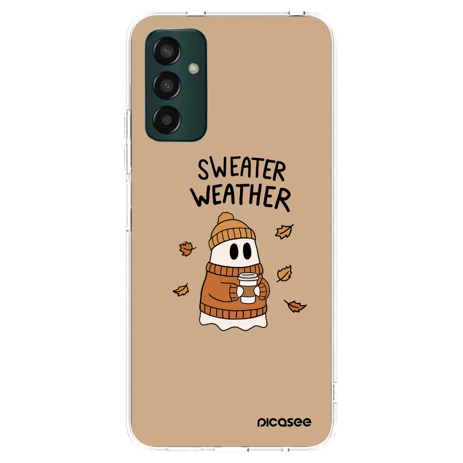 Picasee διαφανής θήκη σιλικόνης Samsung Galaxy M13 M135F - Sweater ghost