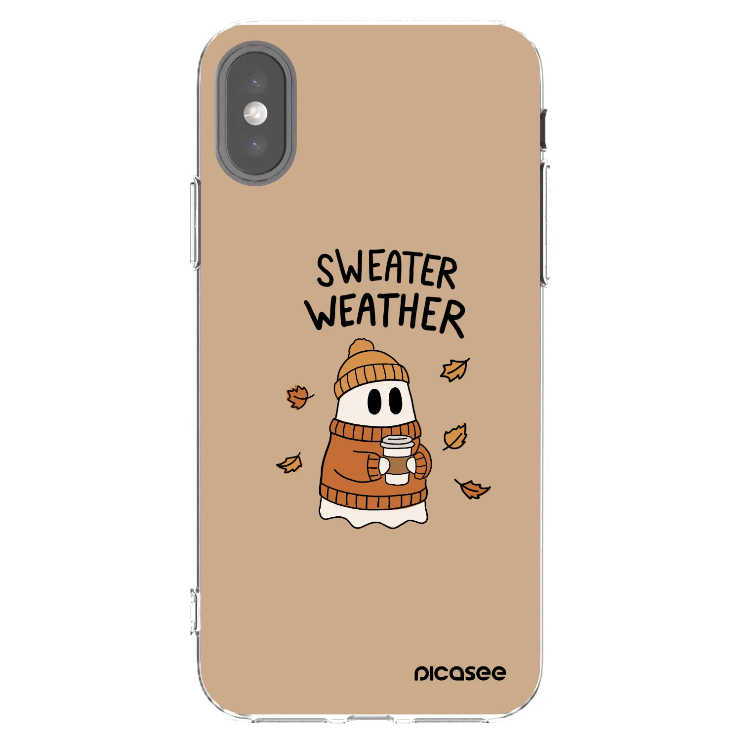 Picasee διαφανής θήκη σιλικόνης Apple iPhone X/XS - Sweater ghost