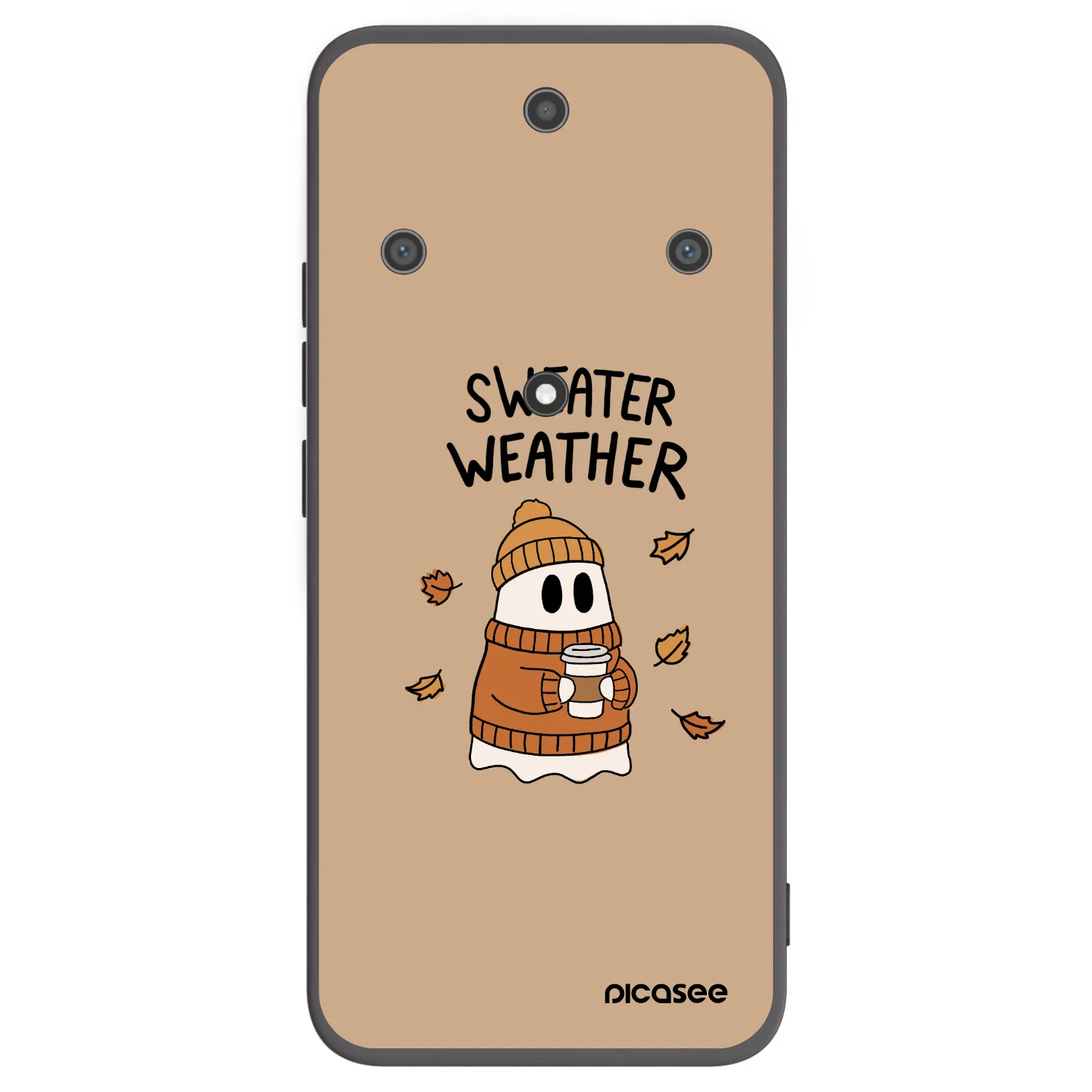Picasee Μαύρη θήκη σιλικόνης για Honor Magic5 Lite 5G - Sweater ghost