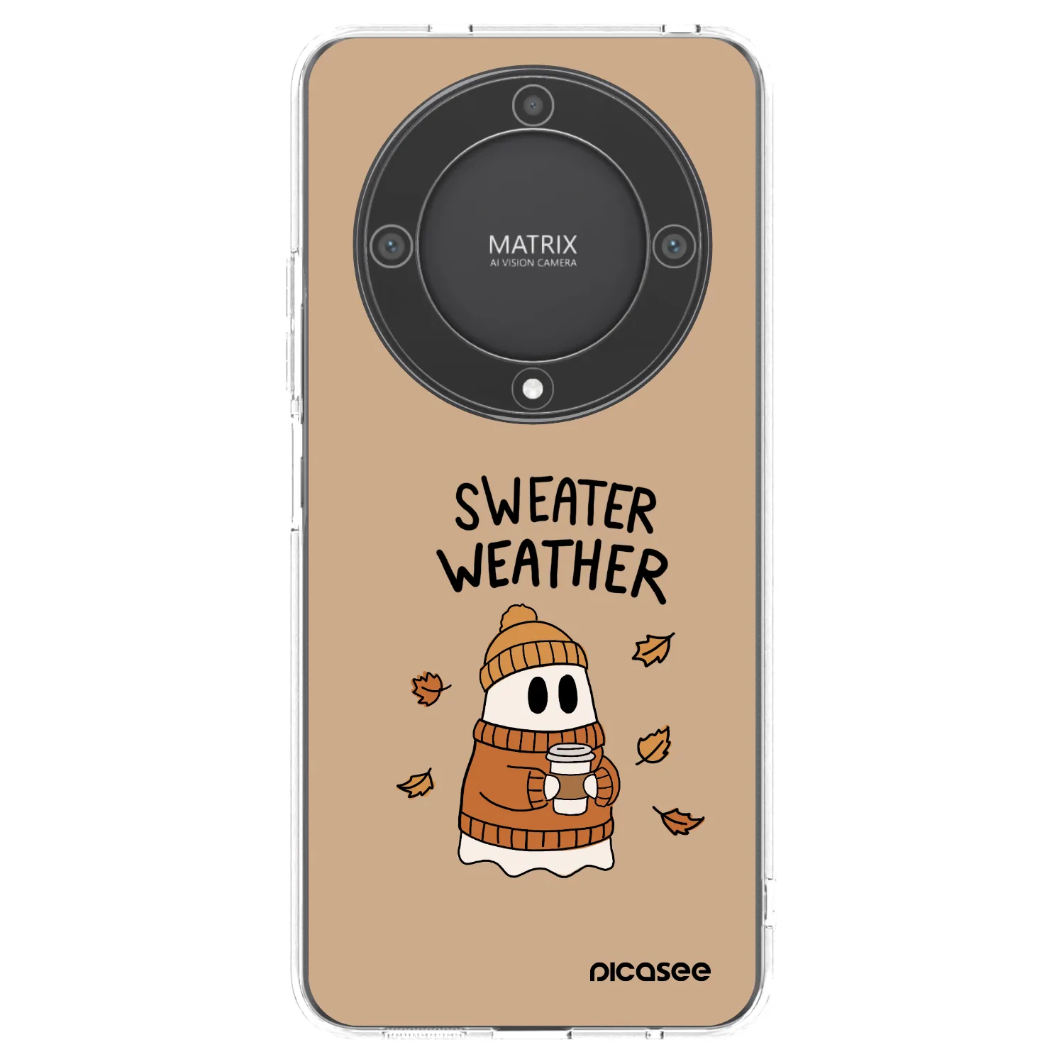 Picasee διαφανής θήκη σιλικόνης Honor Magic5 Lite 5G - Sweater ghost